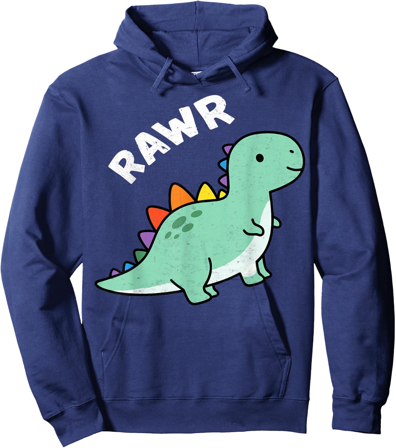 Rawr Cute Dinosaur Lover Dino Fans Boys Girls Hoodie - Hoodie | Navy