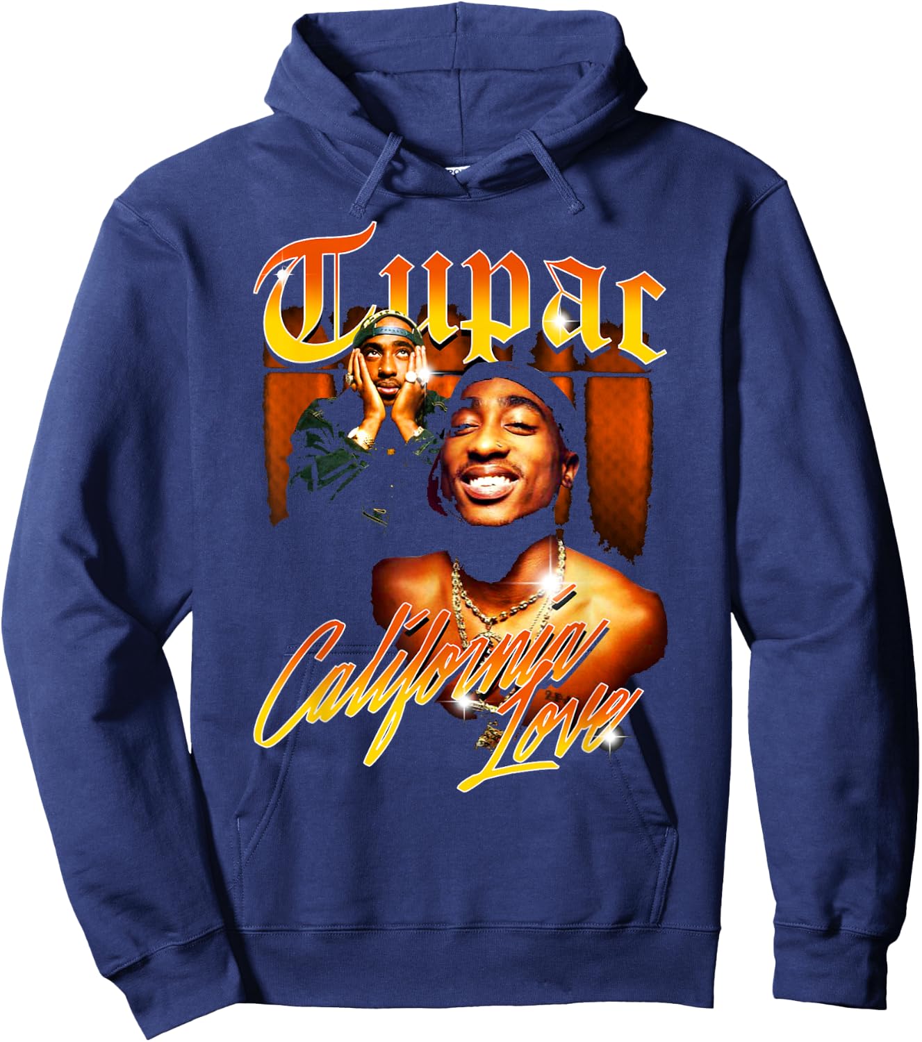 Official Tupac Love Vintage California Hoodie - Hoodie | Navy