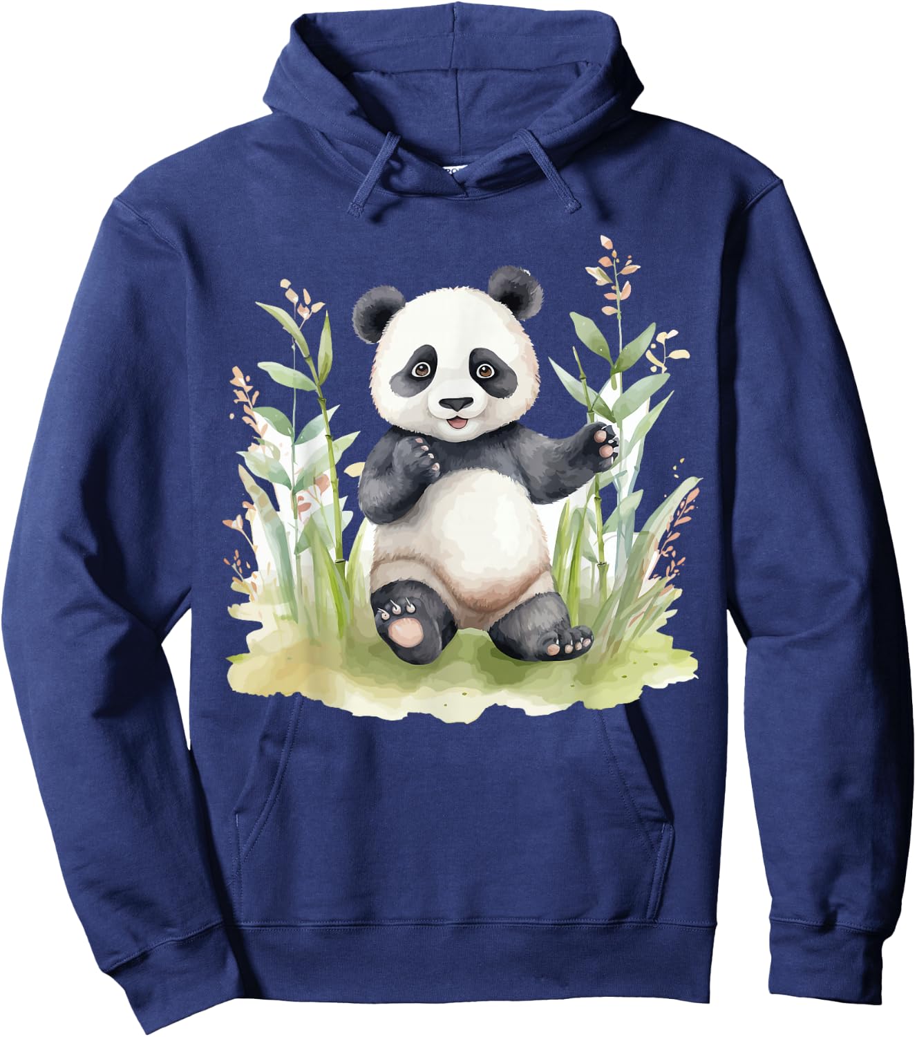 Watercolor Panda Hoodie - Hoodie | Navy