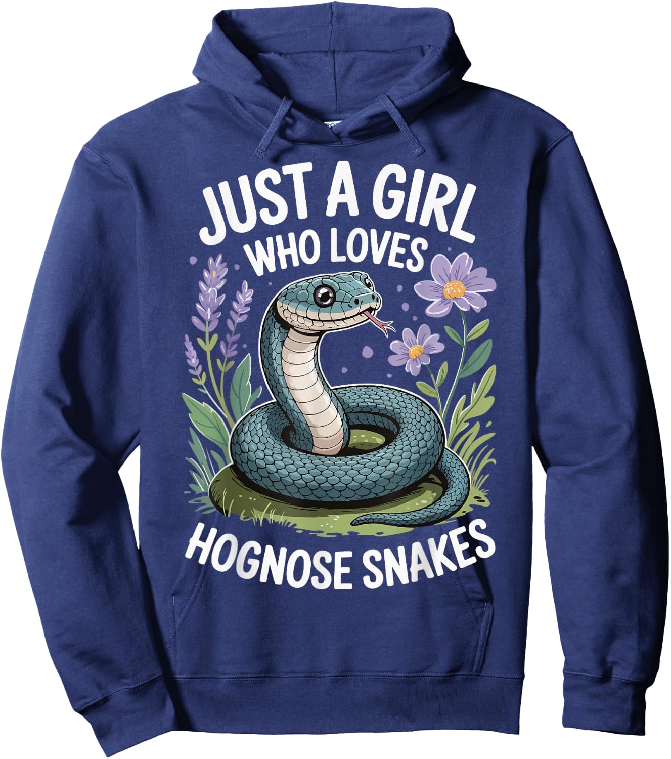 Just A Girl Who Loves Hognose Snakes Hoodie - Hoodie | Navy