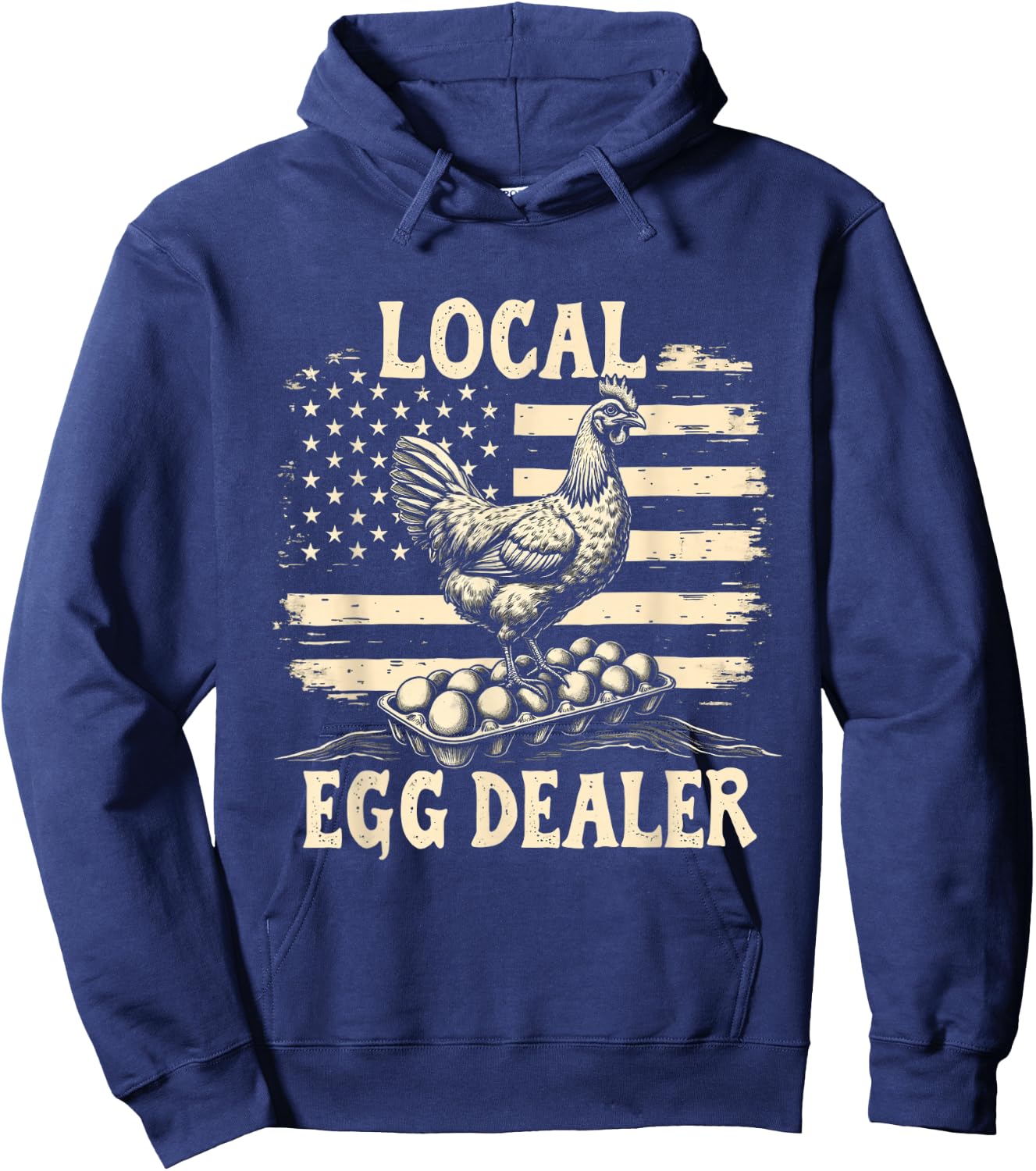 LOCAL Egg Dealer Chicken Egg Dealer Hoodie - Hoodie | Navy