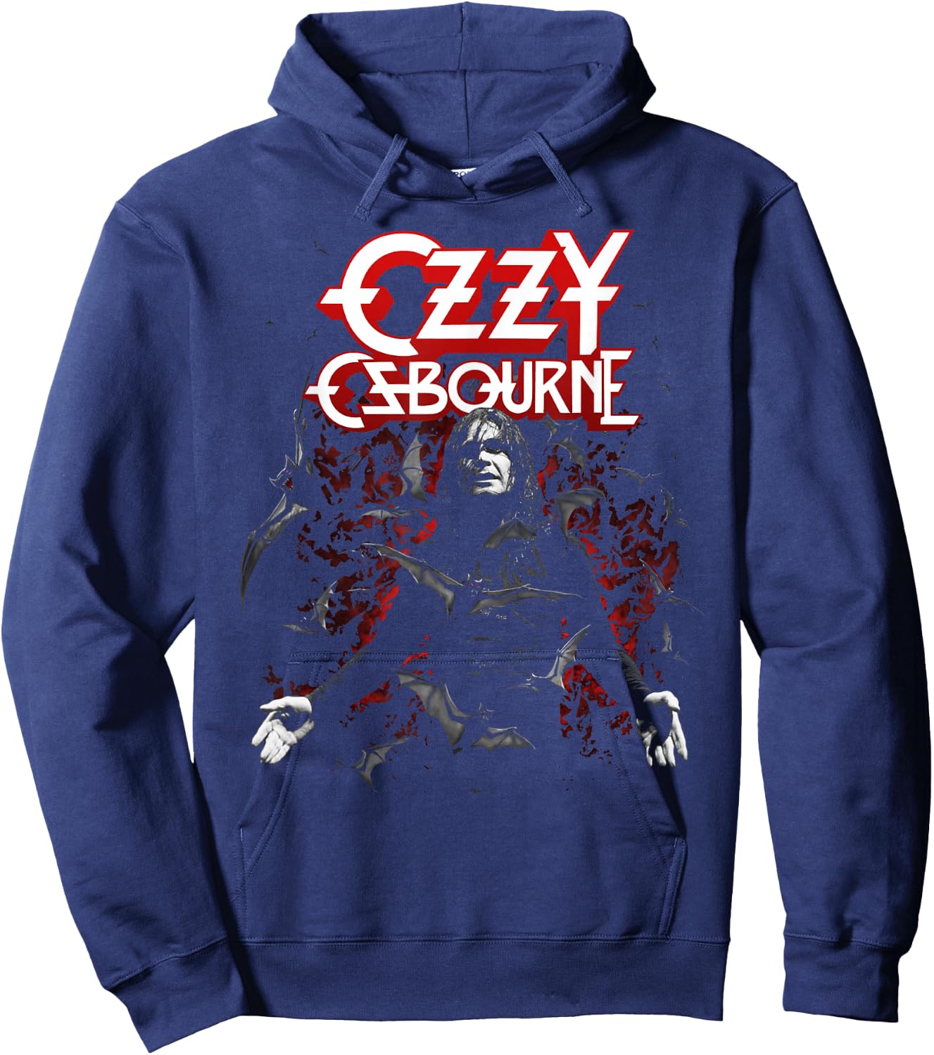 Ozzy Osbourne Bats Hoodie - Hoodie | Navy