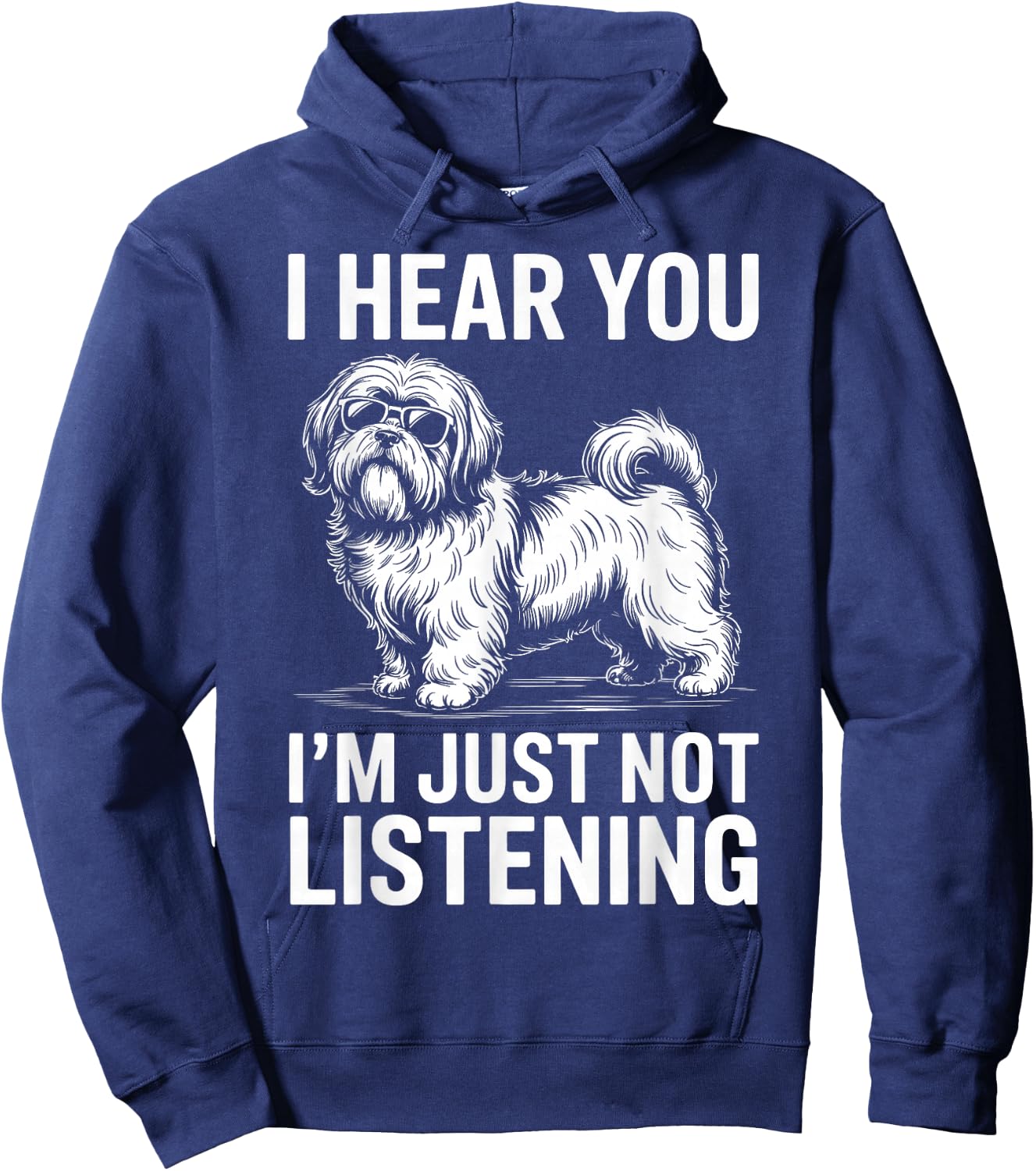 Lhasa Apso Dog Funny Lhasa Apso Hoodie - Hoodie | Navy