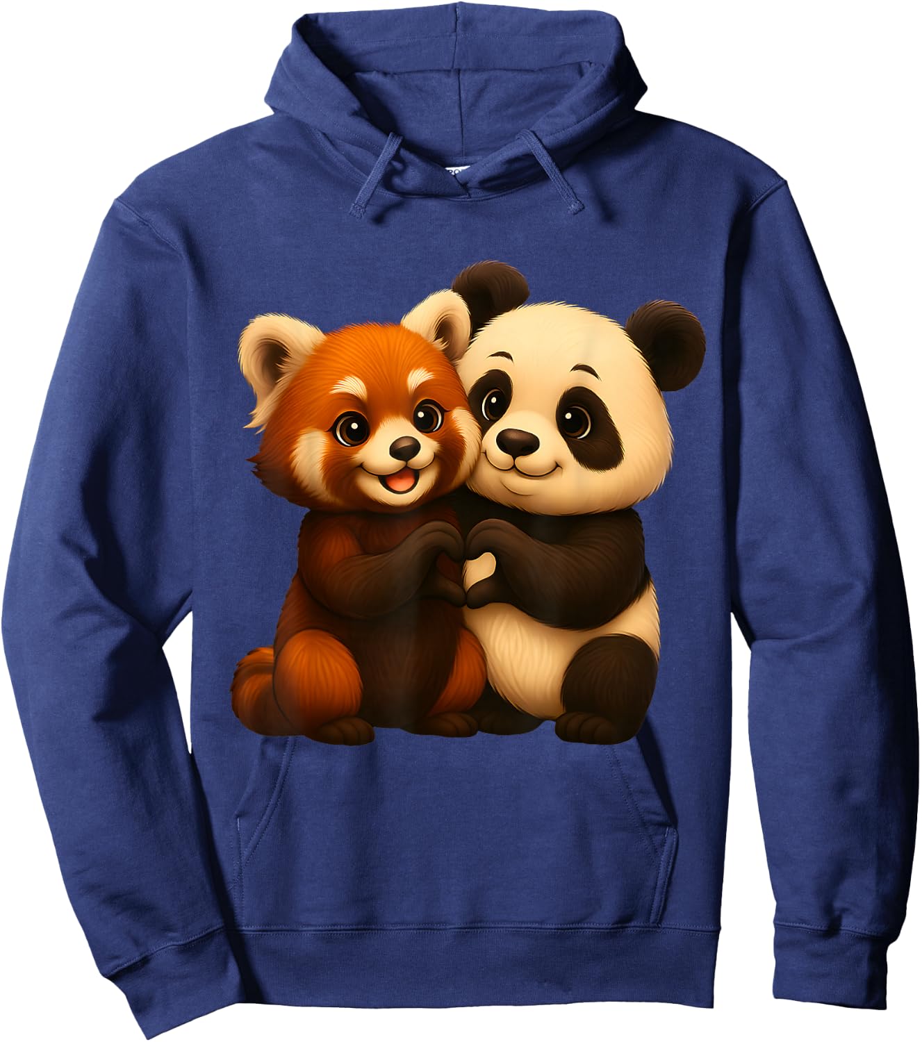 Lovers of Cute Panda and Red Panda Hoodie - Hoodie | Navy