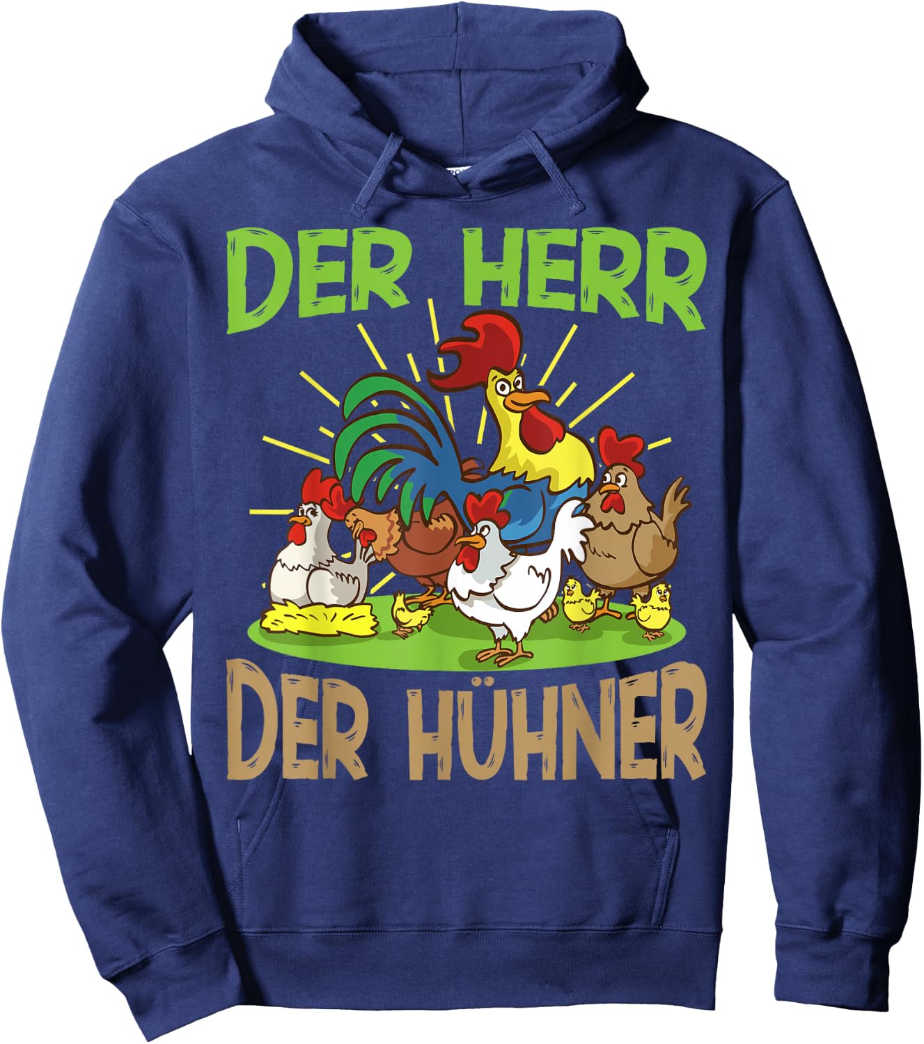 Der Herr der Hühner Huhn Hühner Hoodie - Hoodie | Navy