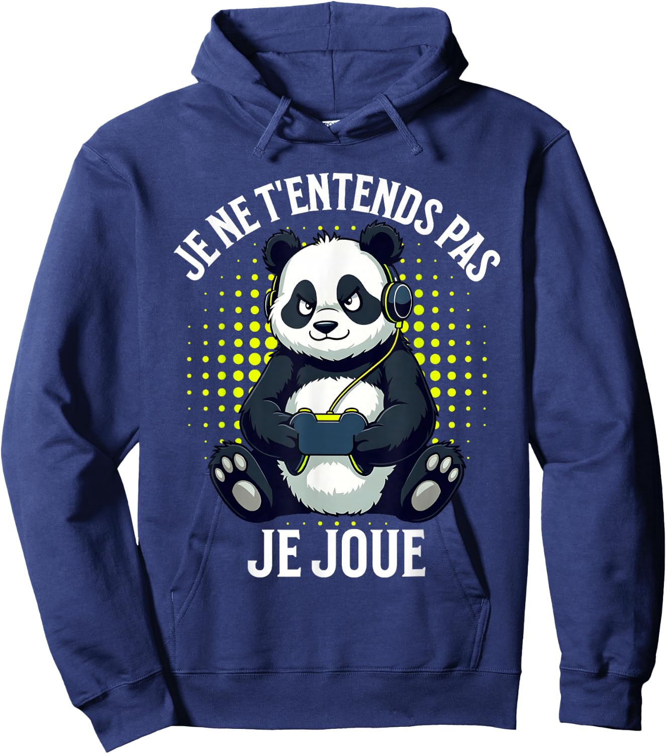 video games panda gaming boy gamer , Black, S Hoodie - Hoodie | Navy