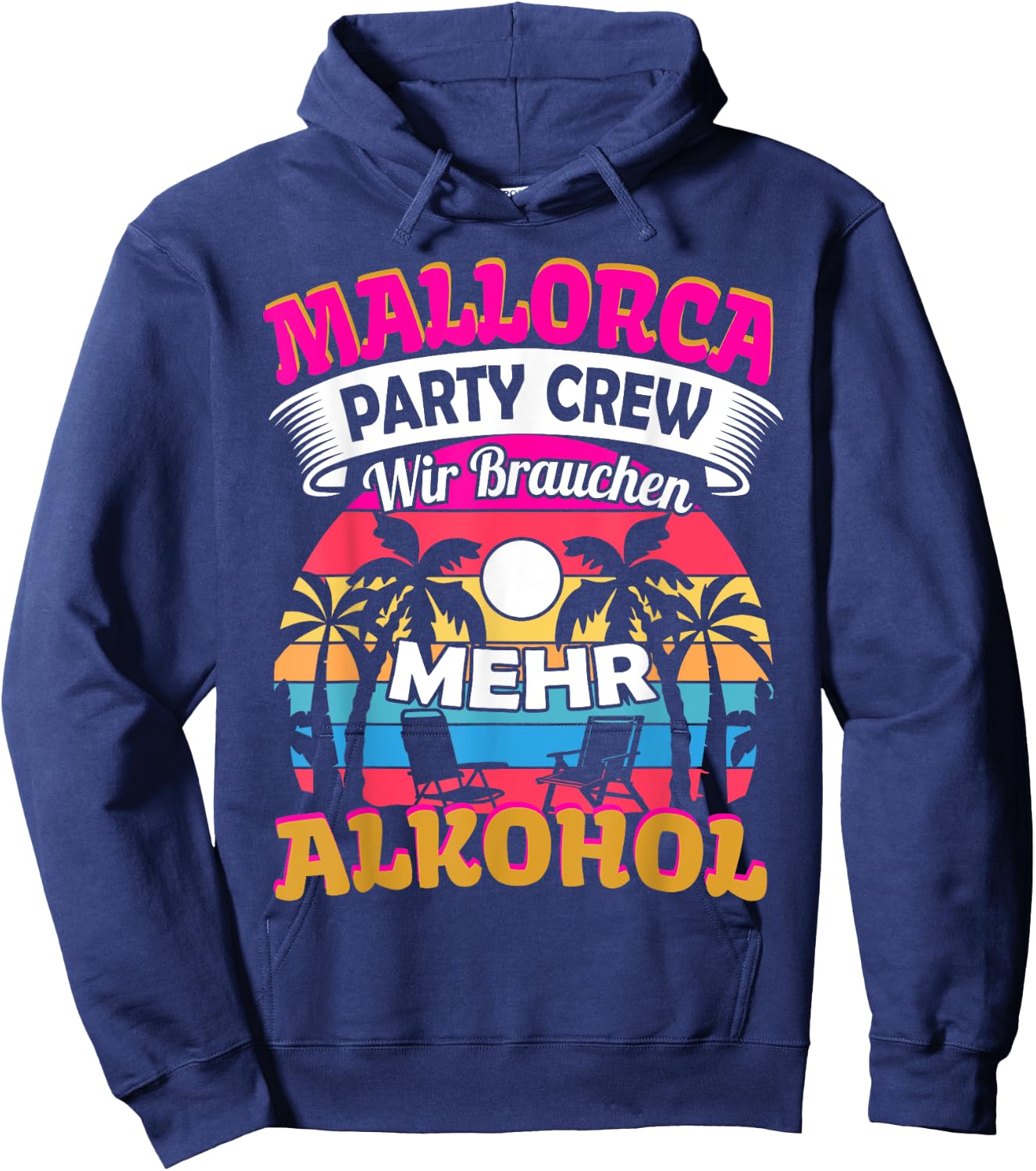 Mallorca Party Crew Saufen Malle Hoodie - Hoodie | Navy