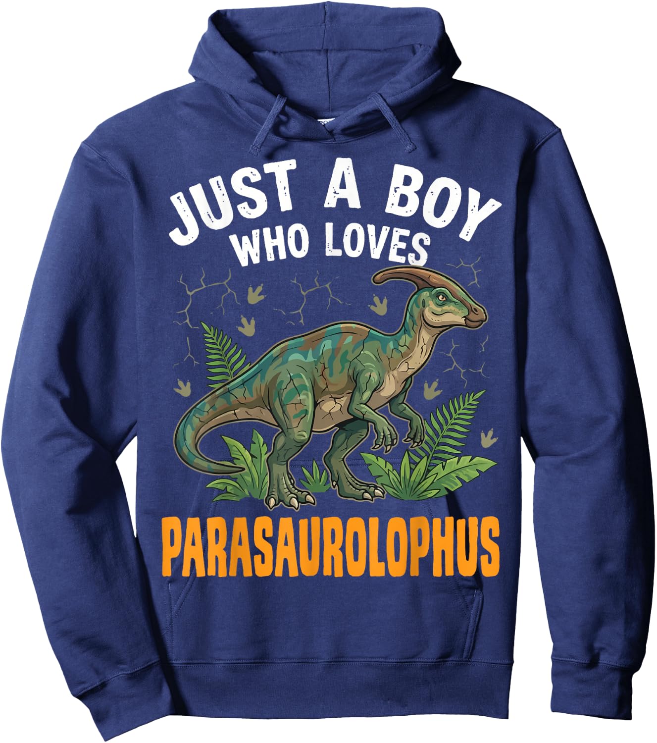 Just A Boy Who Loves Parasaurolophus Hoodie - Hoodie | Navy