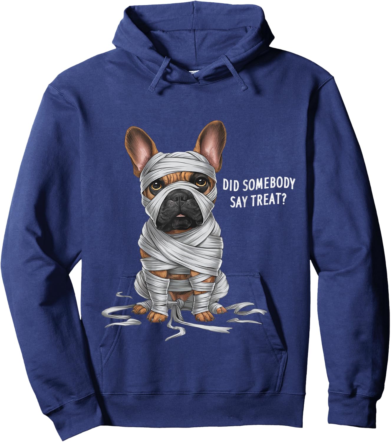 French Bulldog Mummy Halloween Dog Hoodie - Hoodie | Navy