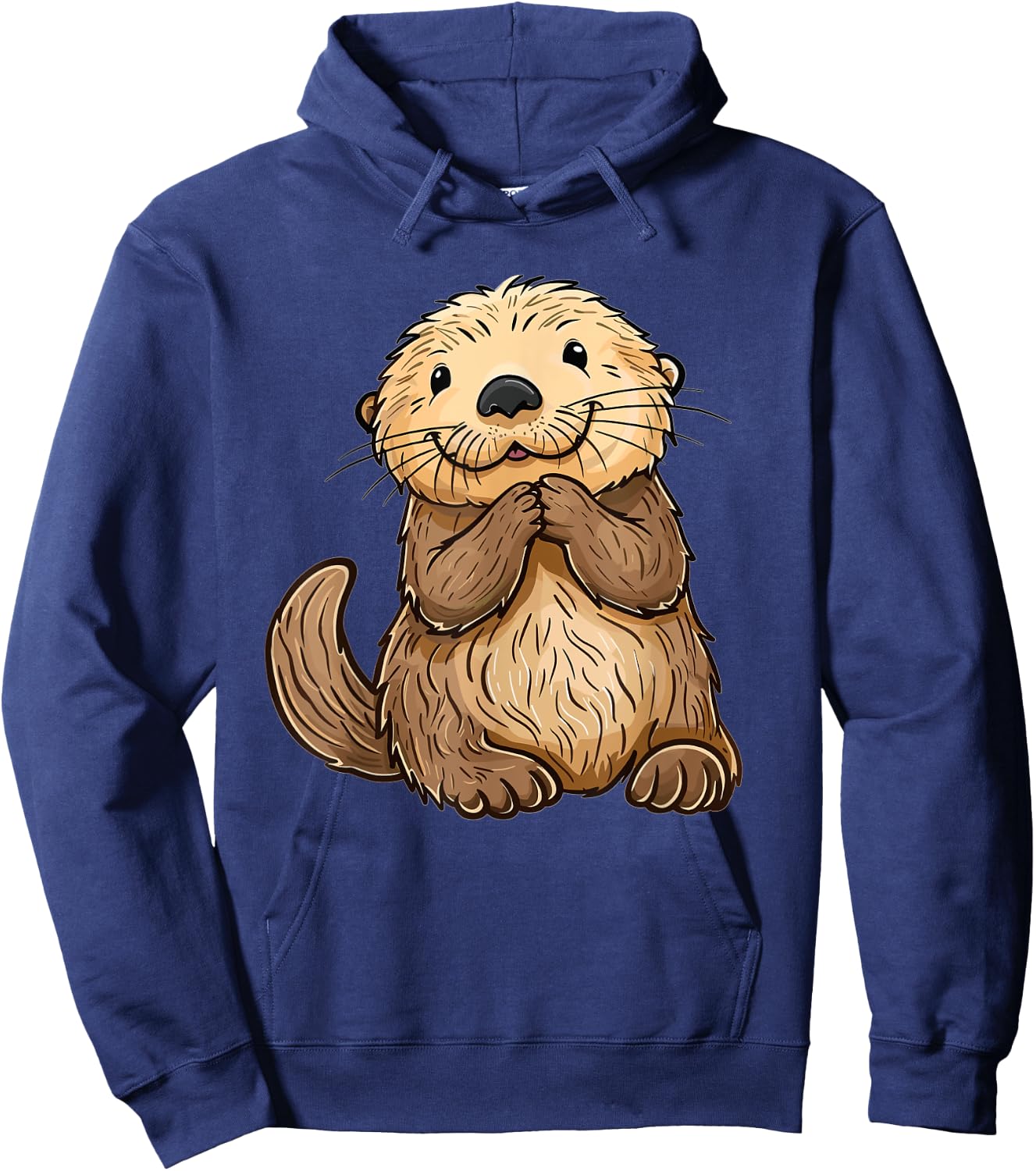 Cute Sea Otter I Kids Sea Otter Hoodie - Hoodie | Navy