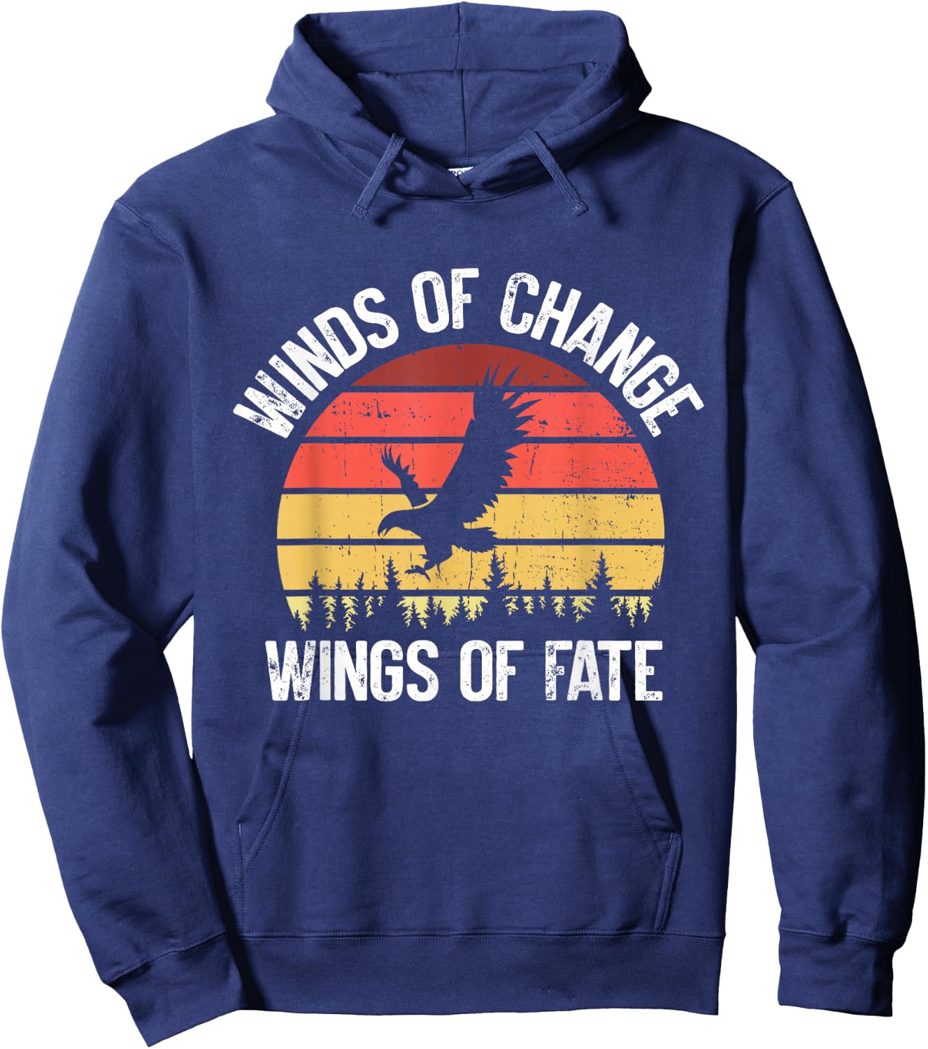 Winds of Change Wings of Fate Falconry Hoodie - Hoodie | Navy
