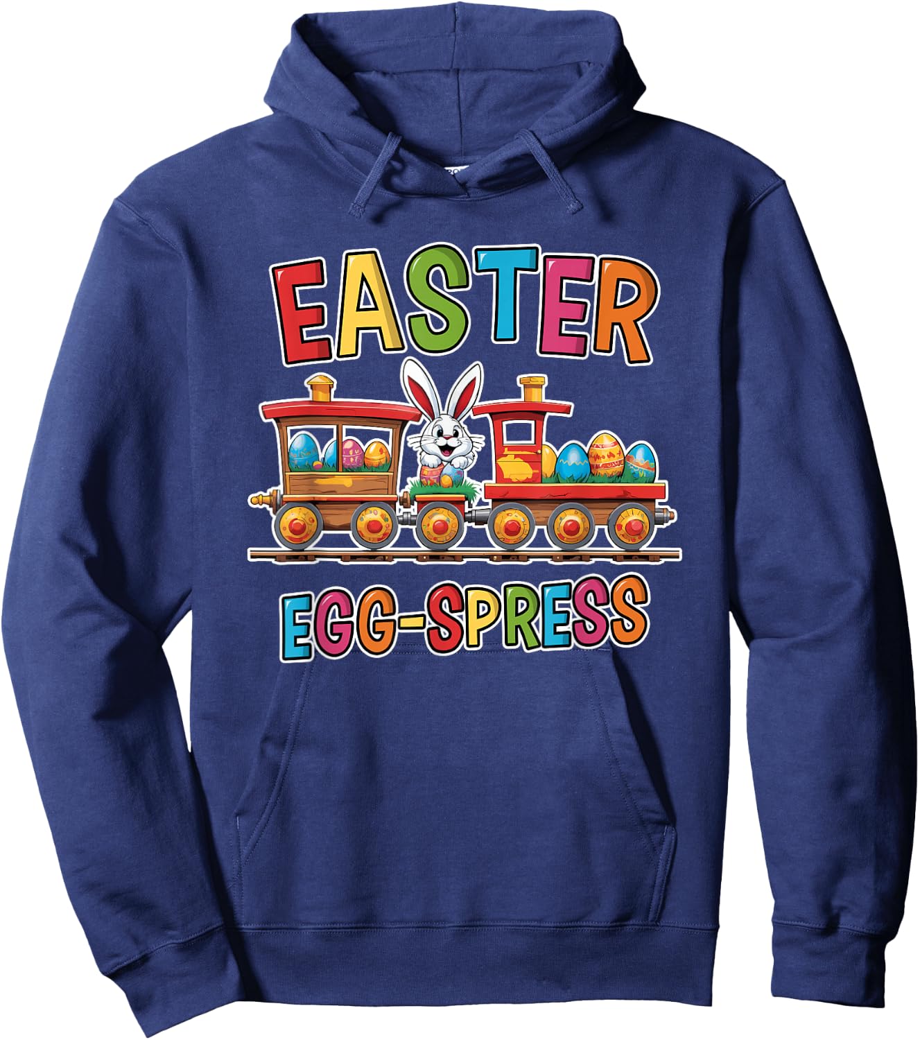 Easter Train Egg-Spress Easter Egg Hunting Boys Hoodie - Hoodie | Navy