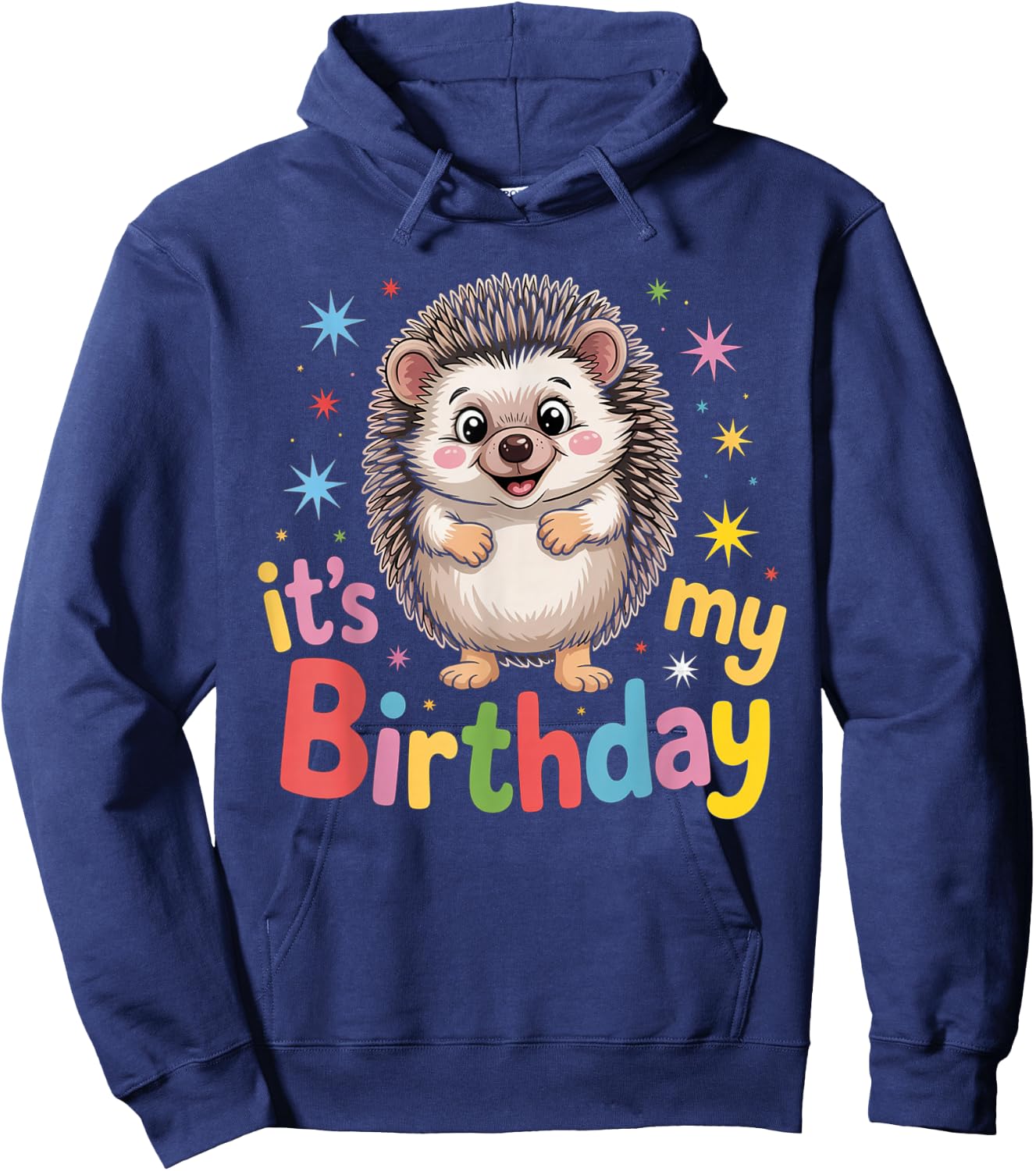Birthday Hedgehog Women Men & Kids Hoodie - Hoodie | Navy