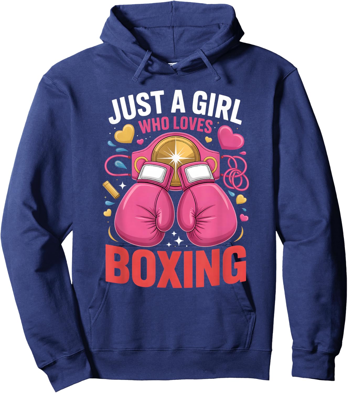 Girls Boxing Hoodie - Hoodie | Navy