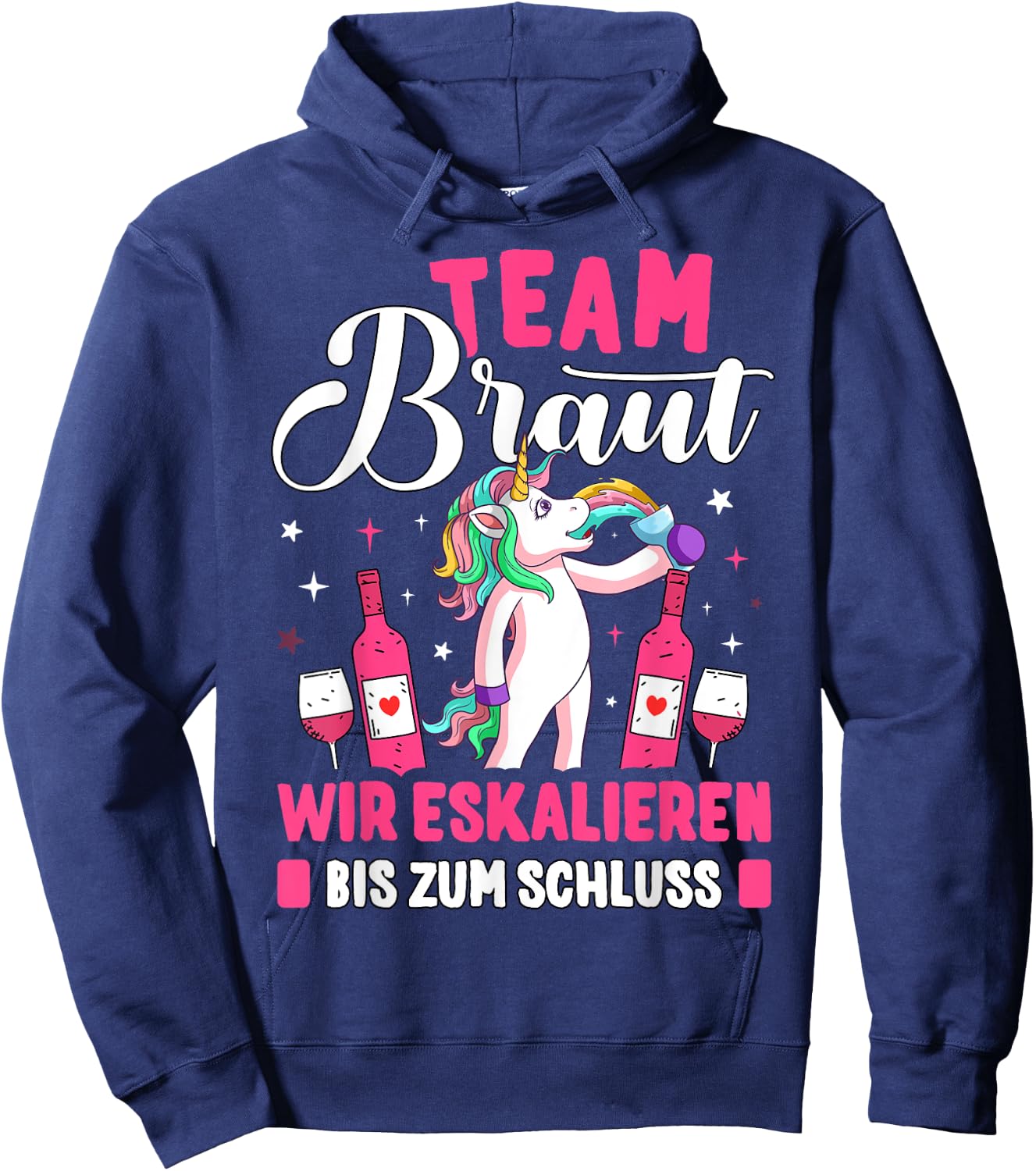 Team Braut JGA Women's Hen Night , black Hoodie - Hoodie | Navy