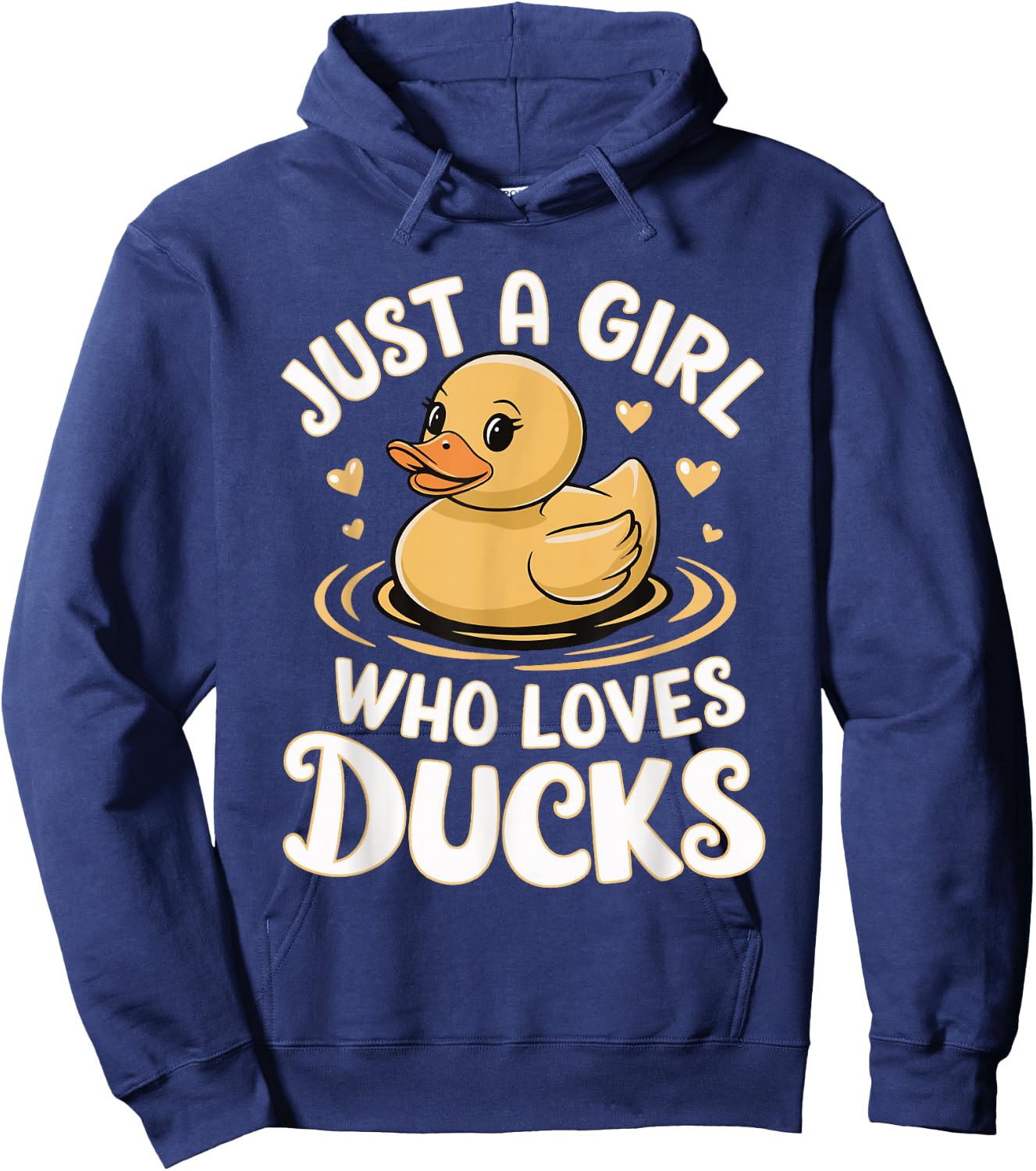 Just a girl who loves Ducks Girl Hoodie - Hoodie | Navy