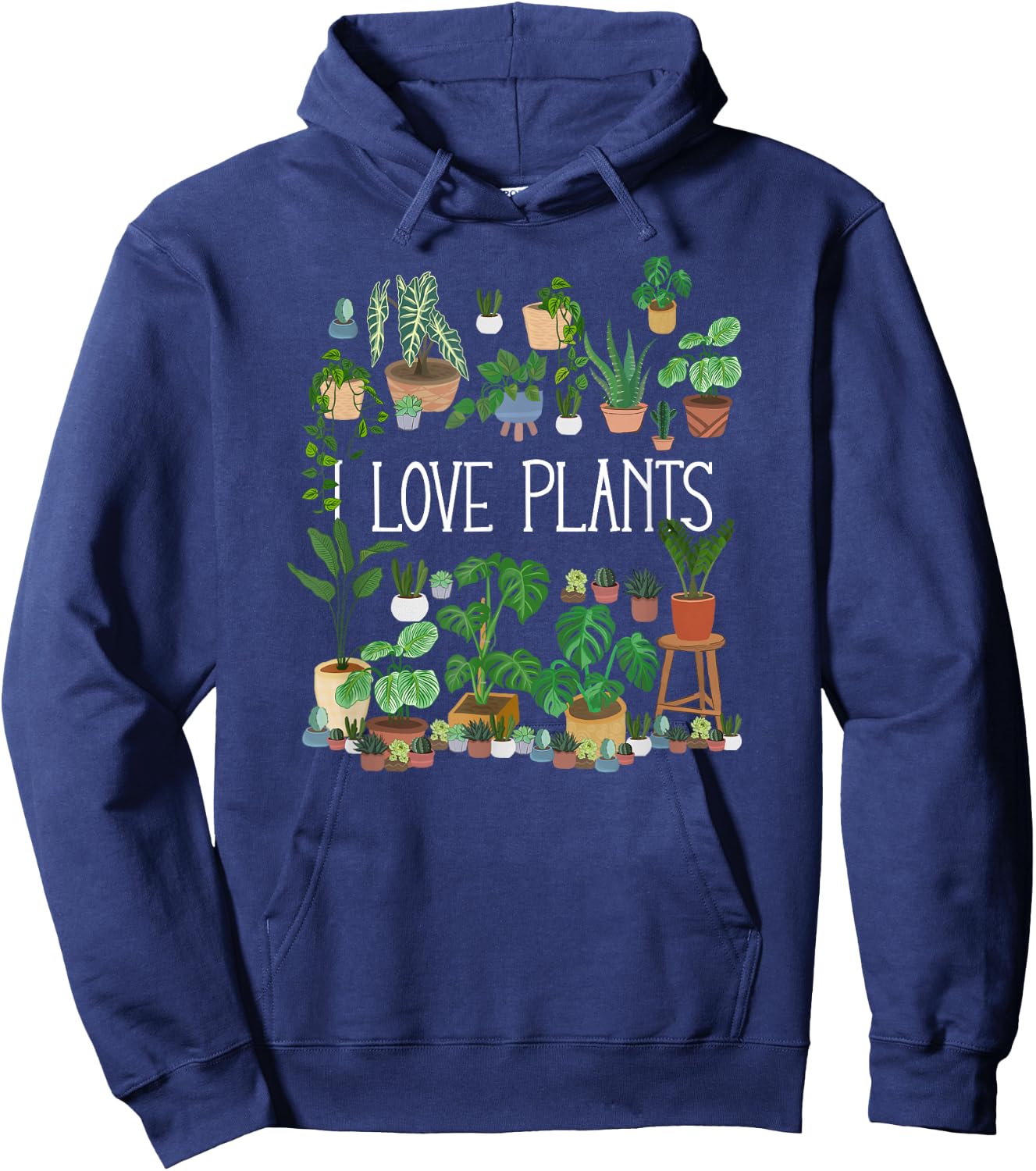 I Love Plants Hoodie - Hoodie | Navy