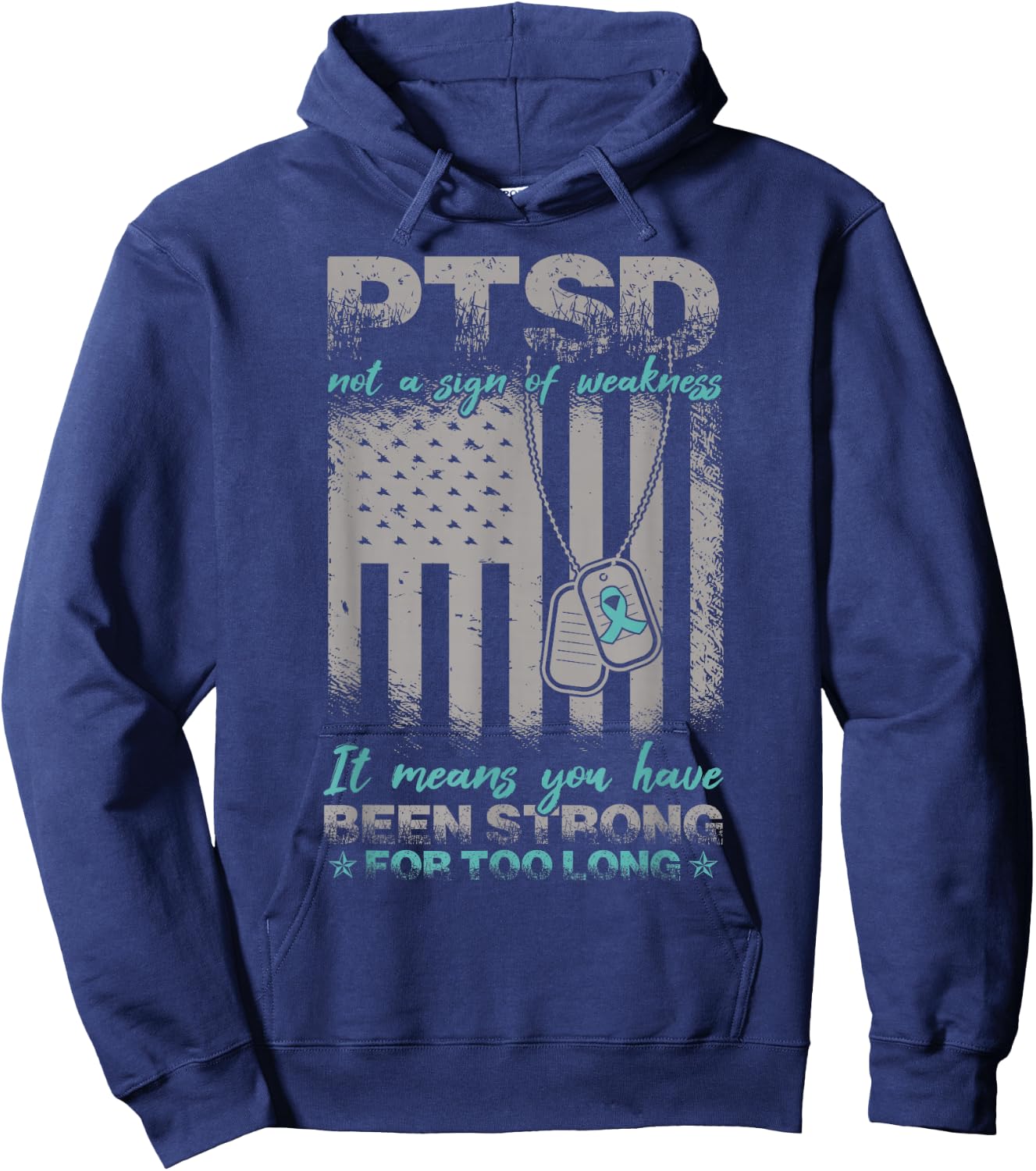 PTSD Awareness Veteran PTSD Hoodie - Hoodie | Navy