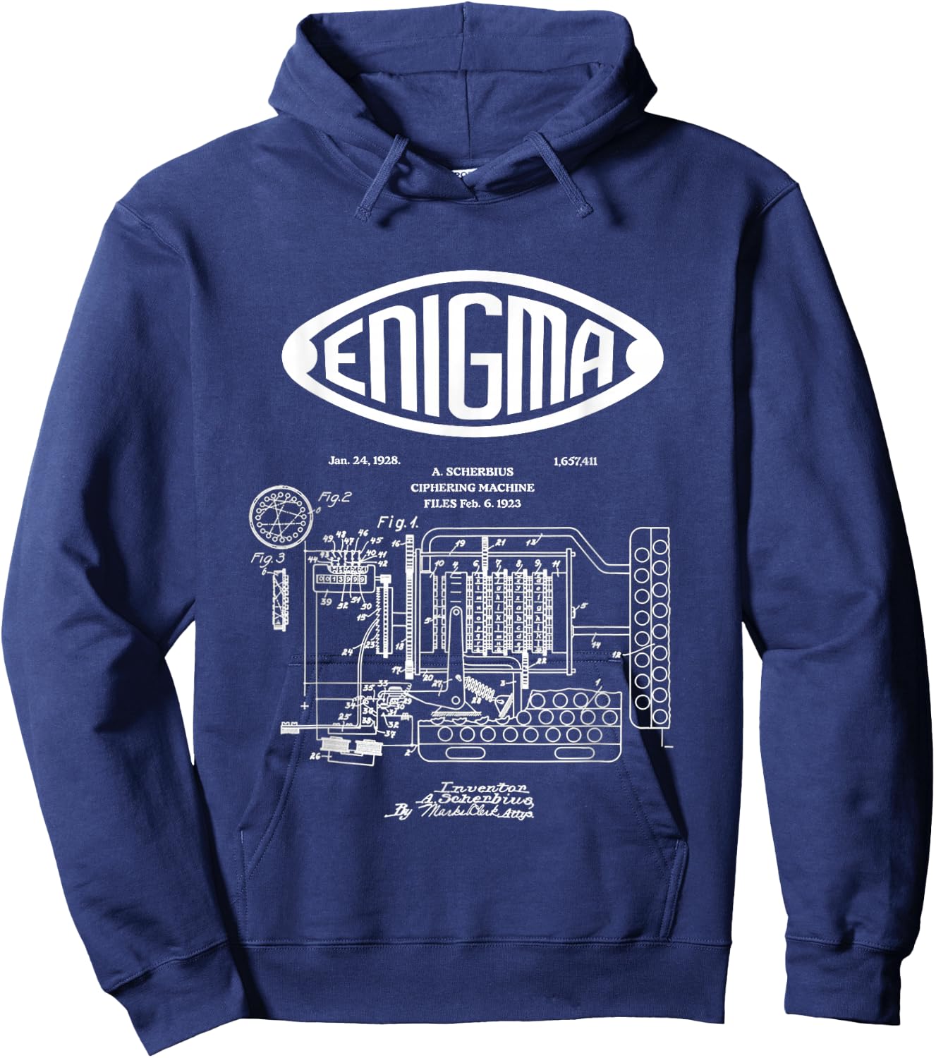 Enigma: the Invention of Enigma Hoodie - Hoodie | Navy
