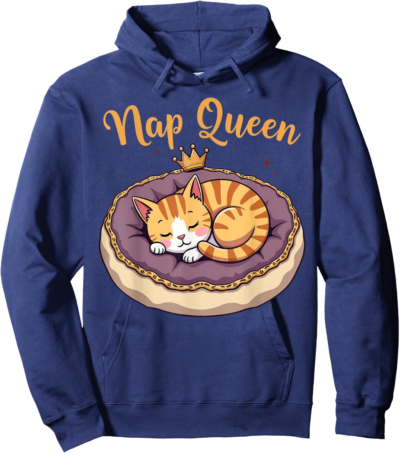 Nap Queen Adorable Cat Hoodie - Hoodie | Navy