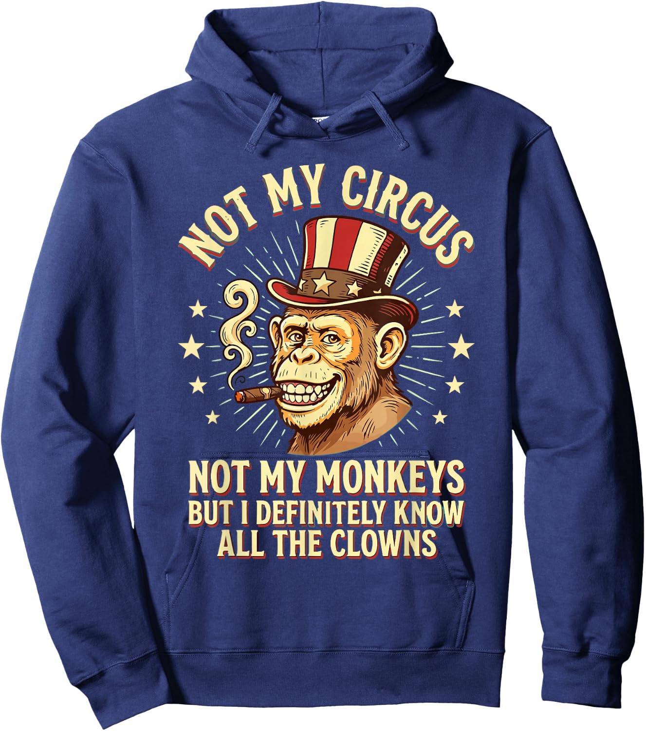 Nicht Mein Zirkus Nicht Meine Affen Hoodie - Hoodie | Navy