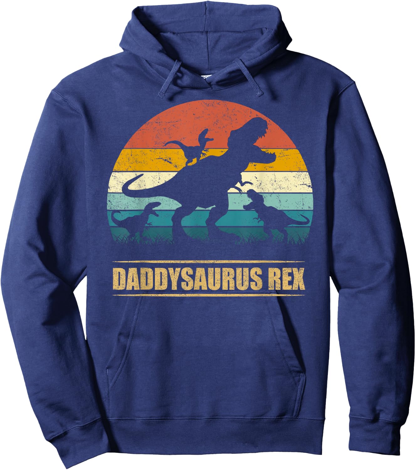 Daddysaurus Rex 3 kids Hoodie - Hoodie | Navy