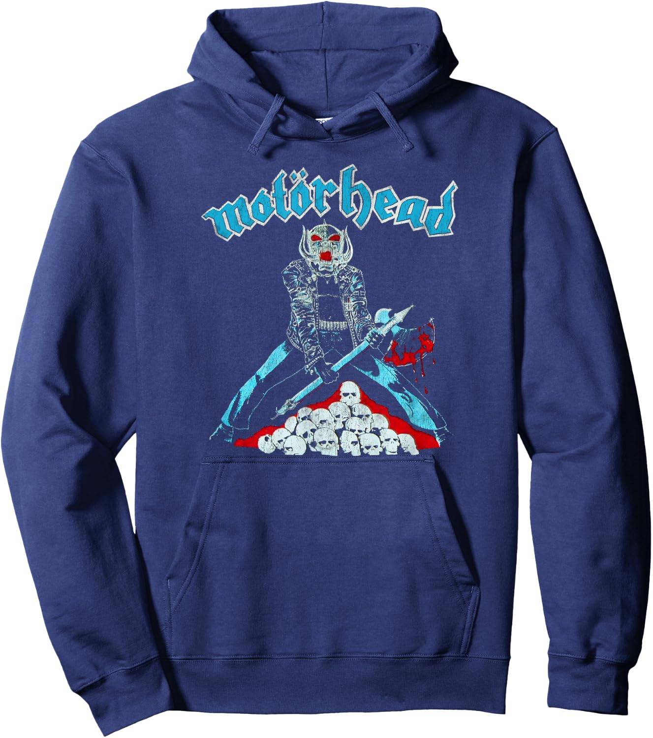Motörhead Vintage Warpig , black Hoodie - Hoodie | Navy