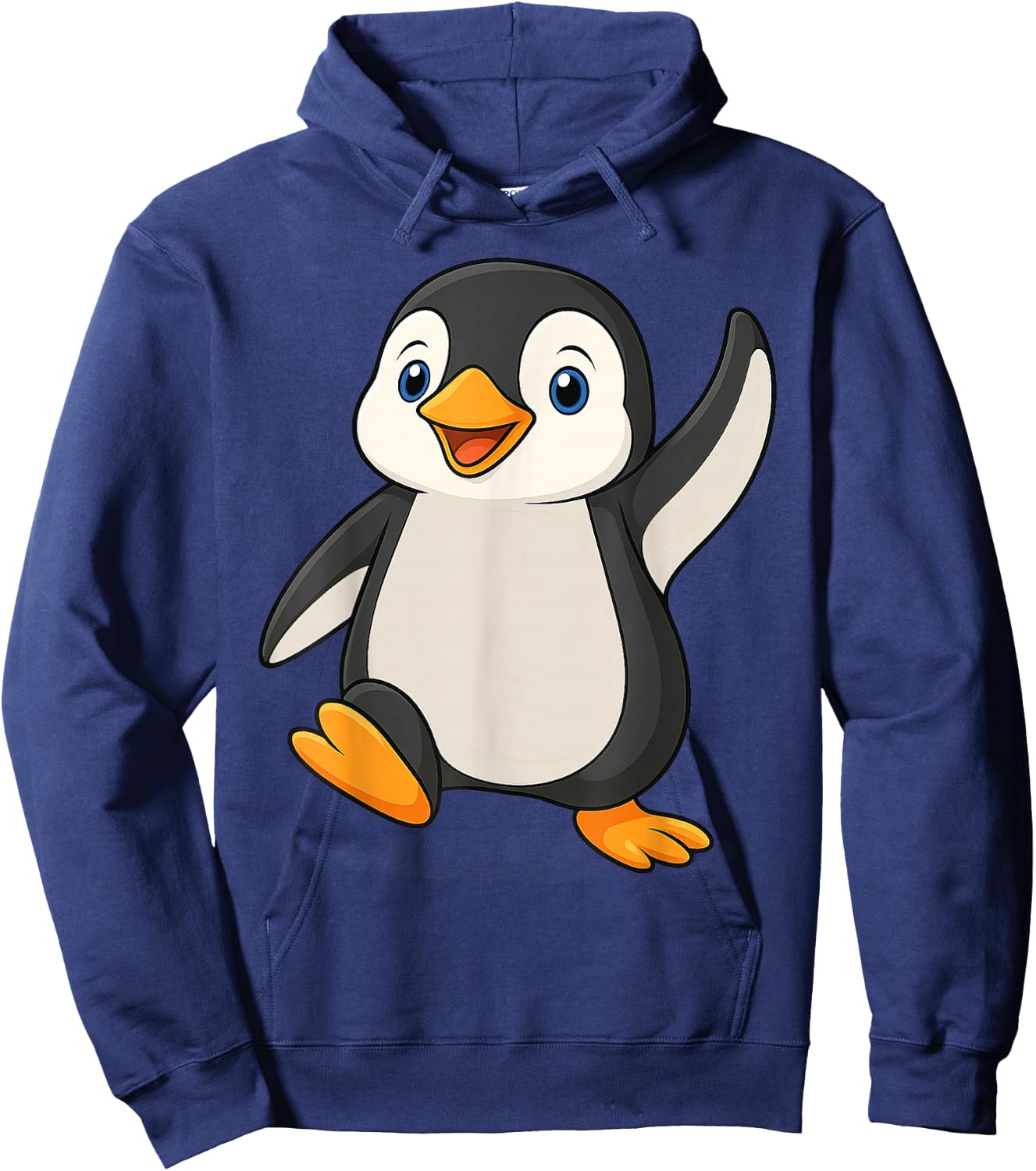 Cute Cartoon Fun Penguin Hoodie - Hoodie | Navy