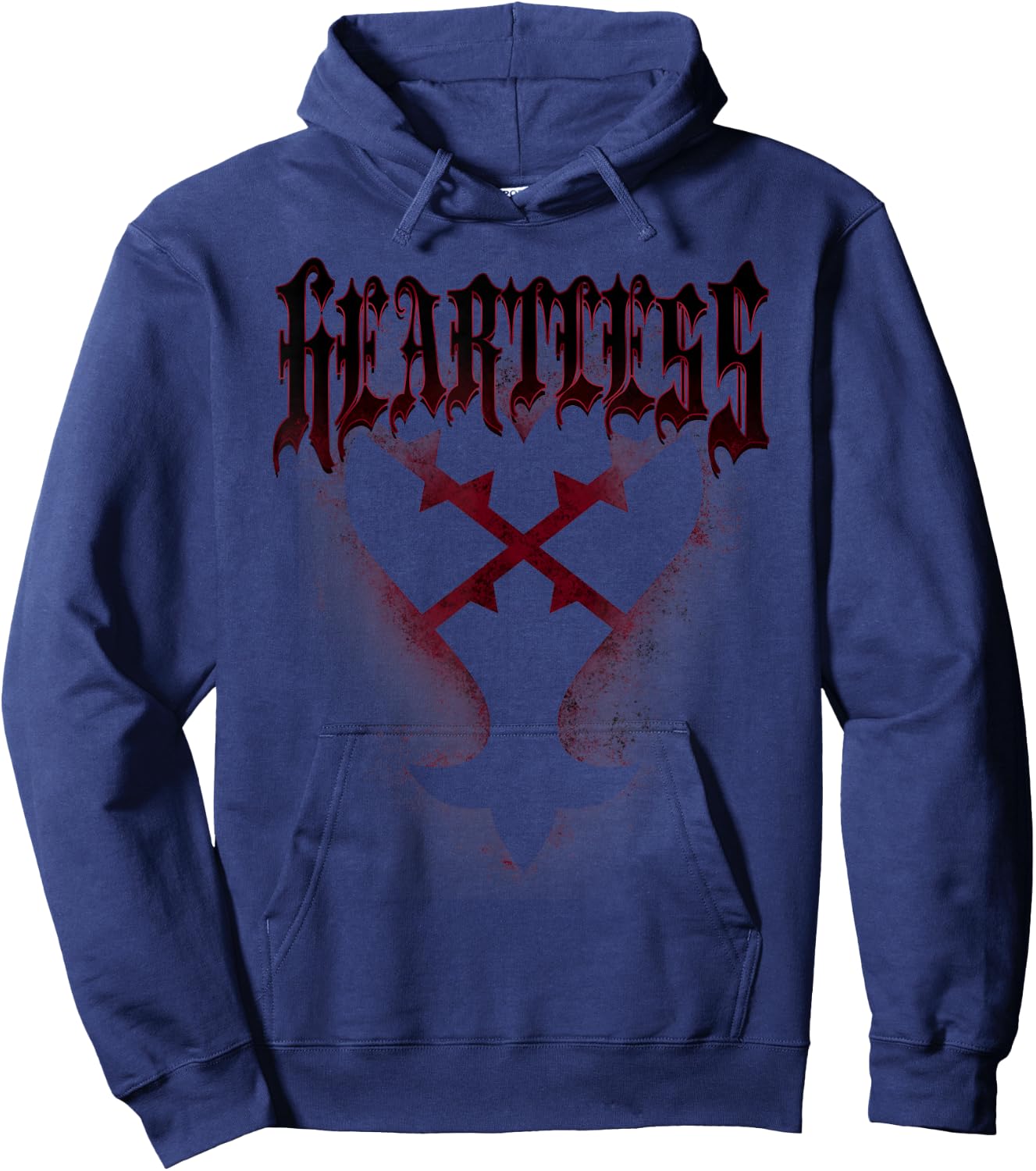 Disney Kingdom Hearts Heartless Symbol Hoodie - Hoodie | Navy