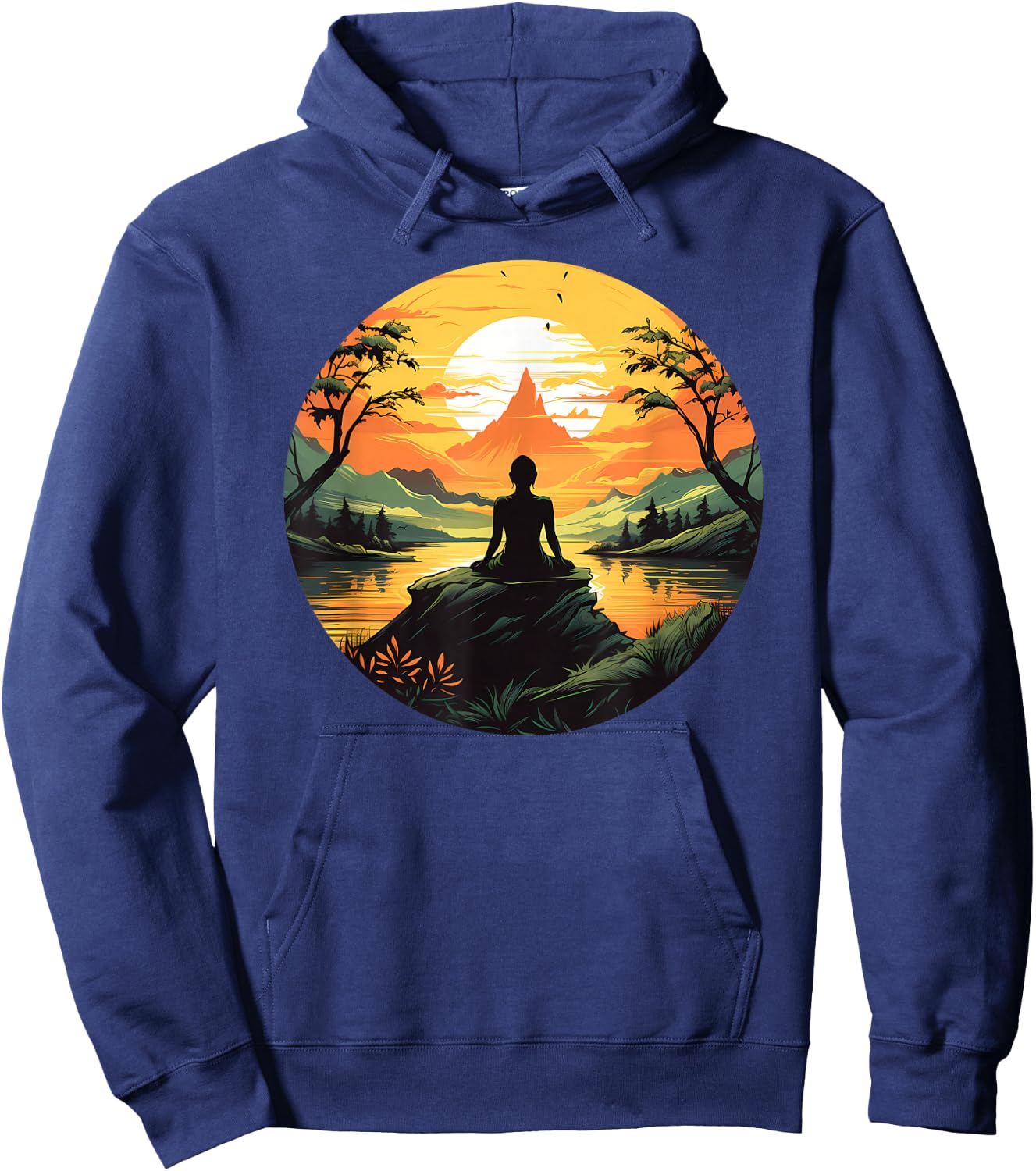 Buddha Yoga Zen Buddhist Buddist Hoodie - Hoodie | Navy