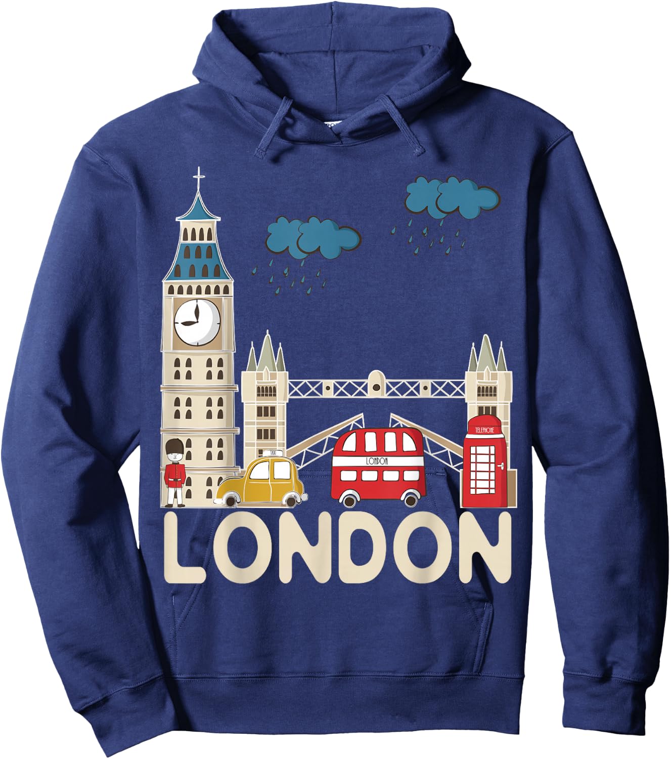 London Souvenir Hoodie - Hoodie | Navy