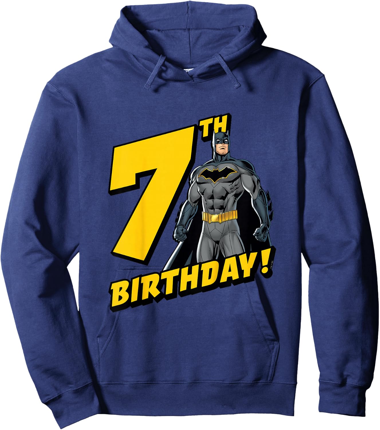 Kids Batman 7th Birthday Hoodie - Hoodie | Navy