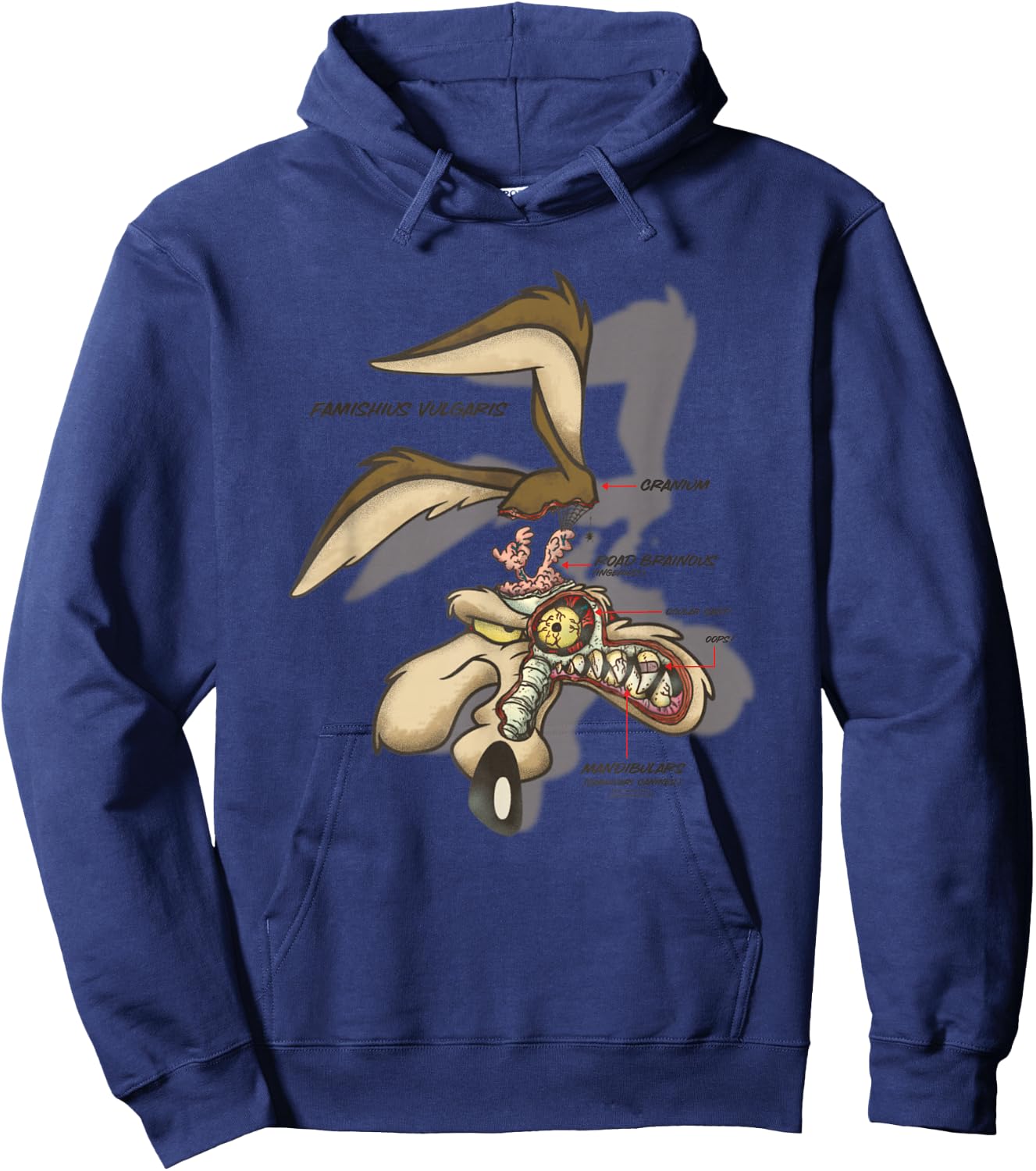 Looney Tunes Wile E. Coyote X-Ray Hoodie - Hoodie | Navy