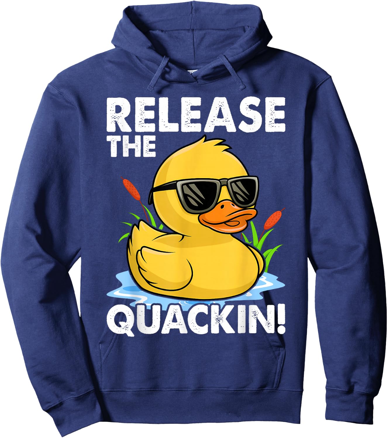 Release The Quackin - Duck Lover Hoodie - Hoodie | Navy