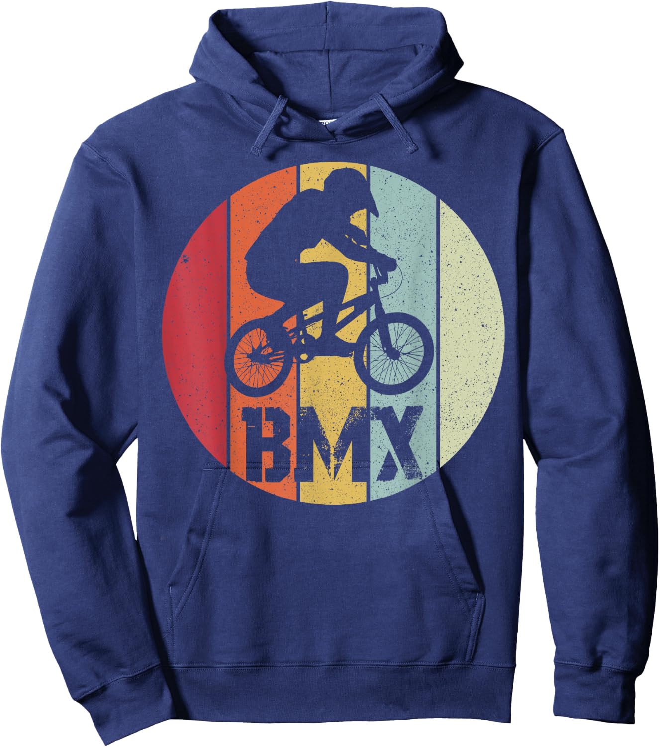 BMX cool retro fan gift motif for boy girl Hoodie - Hoodie | Navy