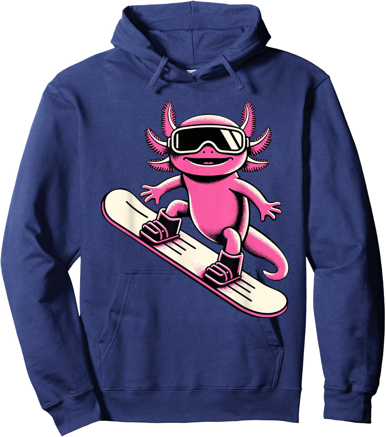 Snowboarding Axolotl Snow Board Snowboard Women Hoodie - Hoodie | Navy