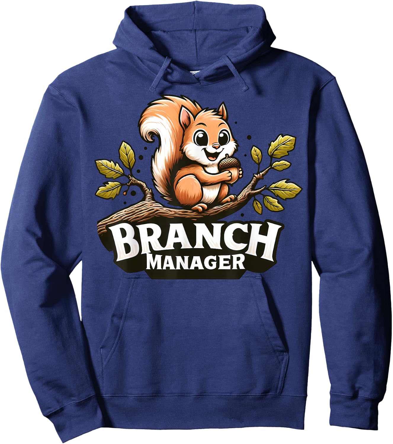 Funny Squirrel Branch Manager Hoodie - Hoodie | Navy