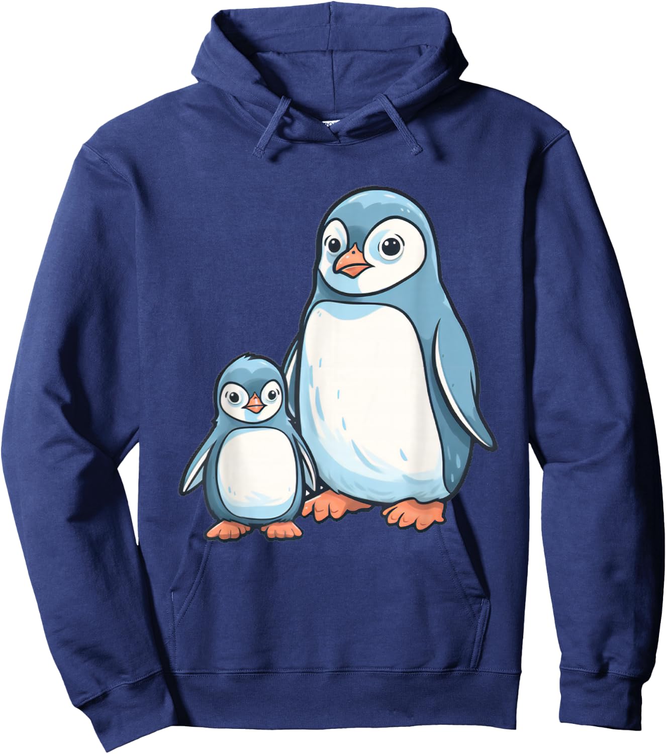 Mom and Baby Penguin Cute Mother's Day Hoodie - Hoodie | Navy