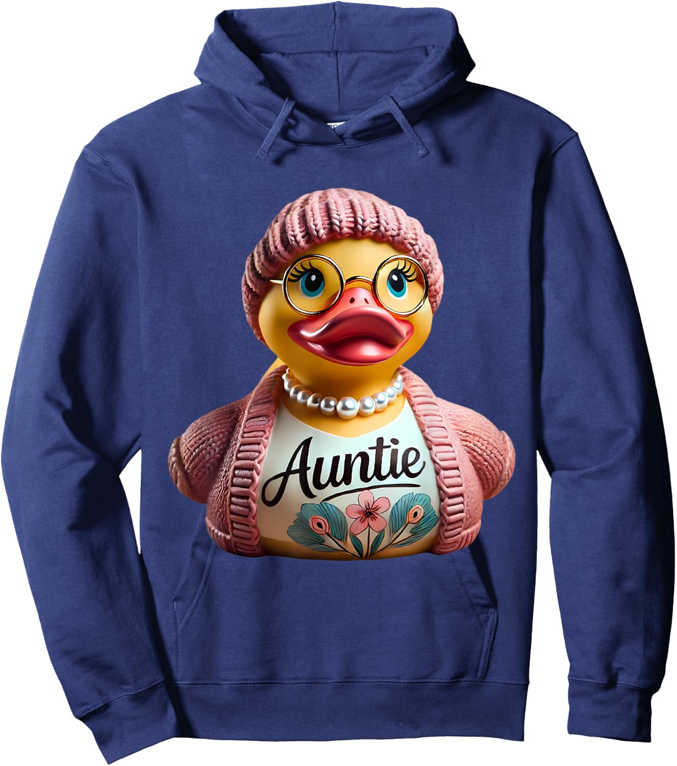 Auntie Rubber Duck Aunt Family Hoodie - Hoodie | Navy