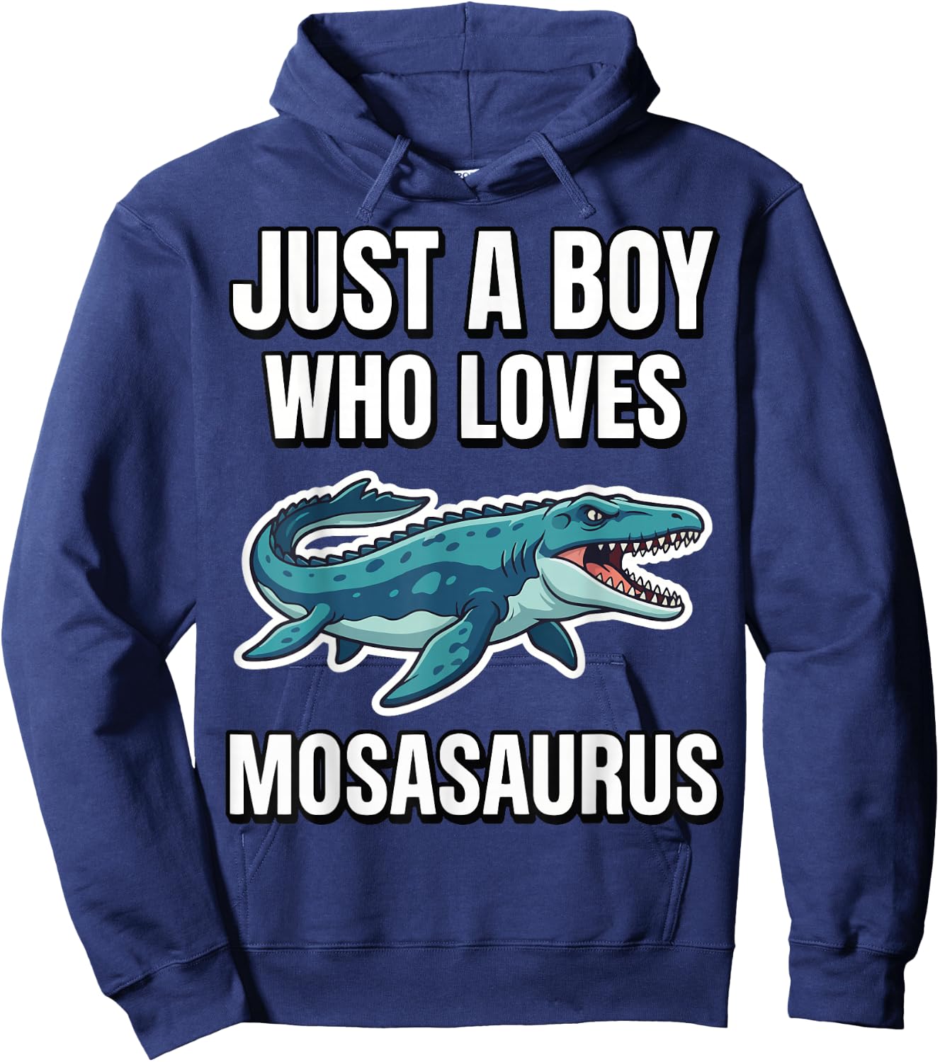 Just A Boy Who Loves Mosasaurus Hoodie - Hoodie | Navy