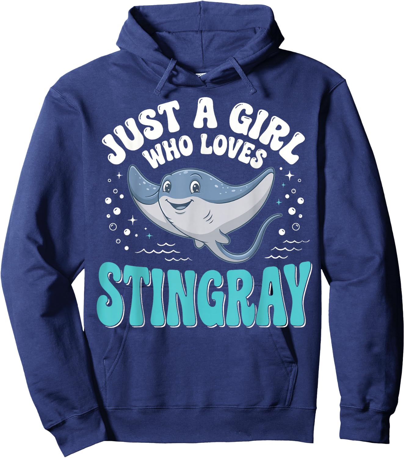 Just A Girl Who Loves Stingray Hoodie - Hoodie | Navy