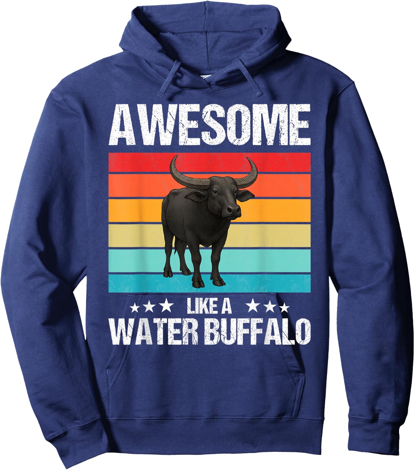 Awesome like a Water Buffalo Hoodie - Hoodie | Navy
