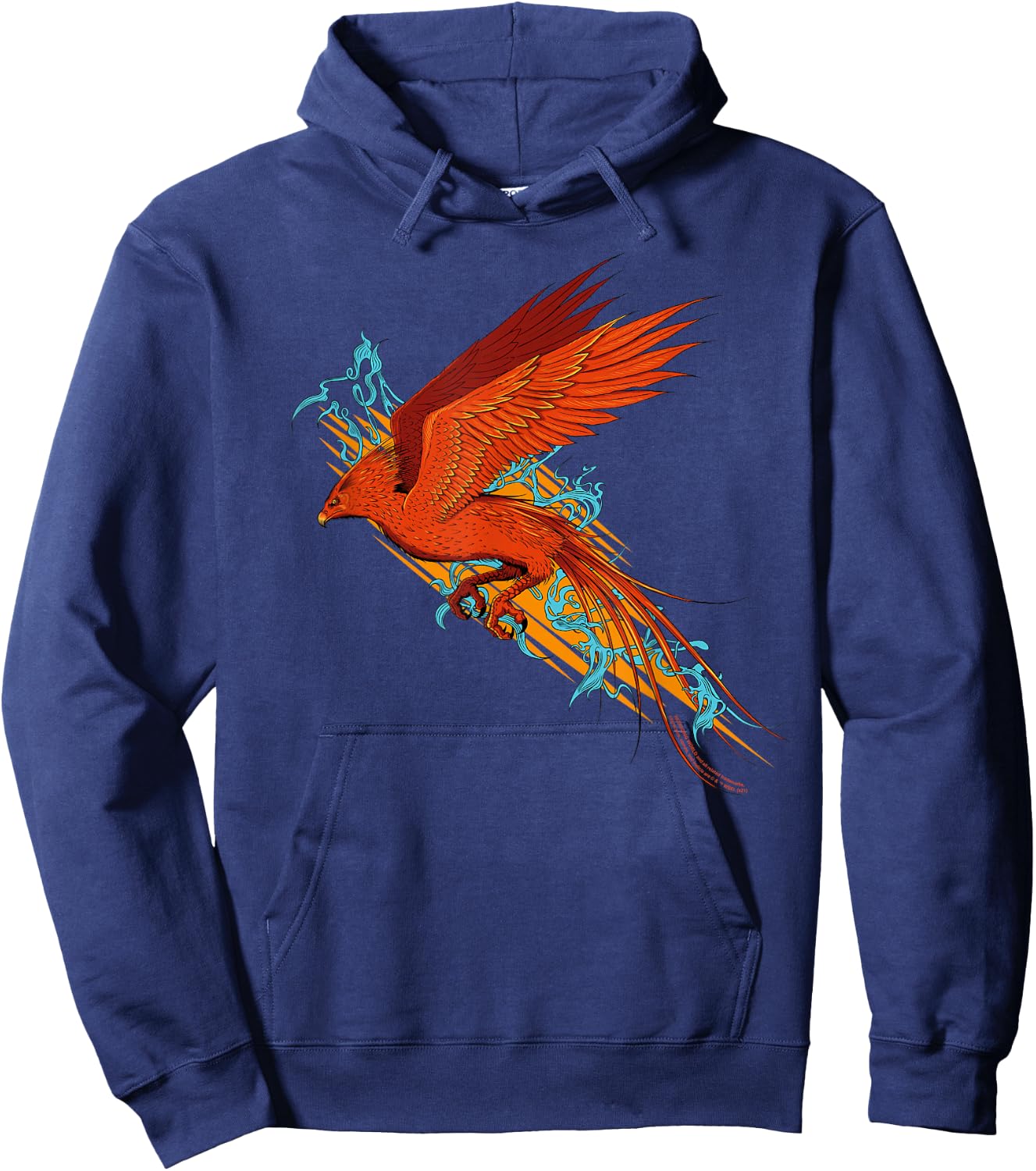 Harry Potter Fawkes the Phoenix in Flight Hoodie - Hoodie | Navy