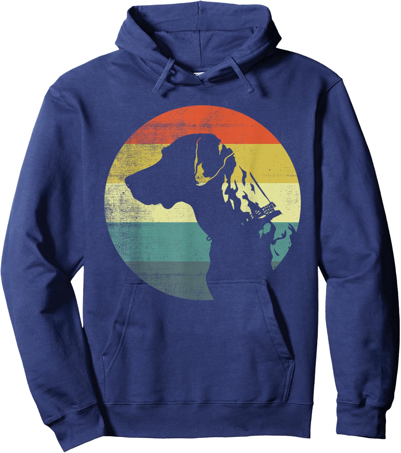 Catahoula Leopard Dog Retro Design Hoodie - Hoodie | Navy