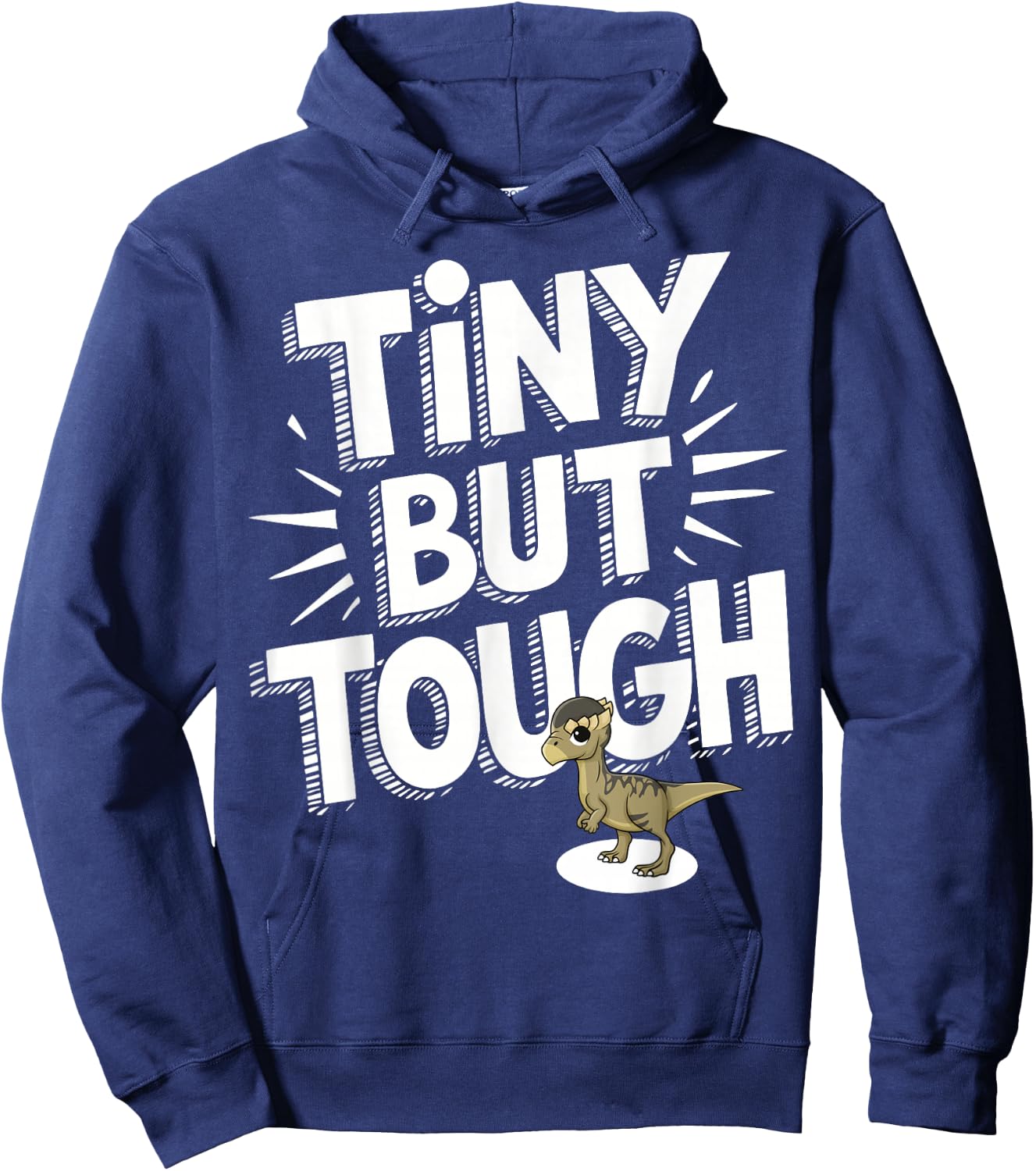 Pachycephalosaurus Tiny Tough Dinosaur Hoodie - Hoodie | Navy