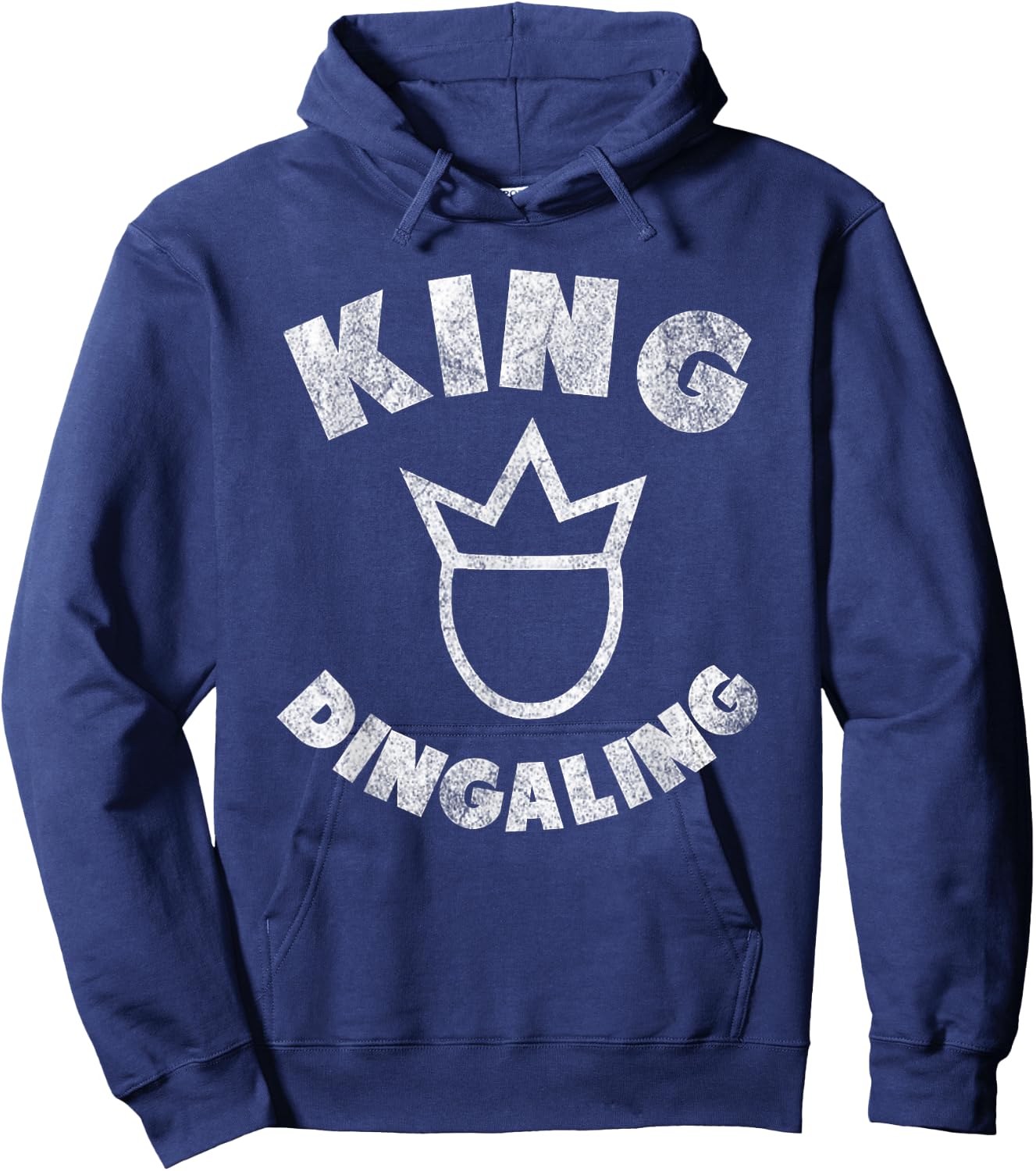 King Ding-a-ling funny adult humor Hoodie - Hoodie | Navy