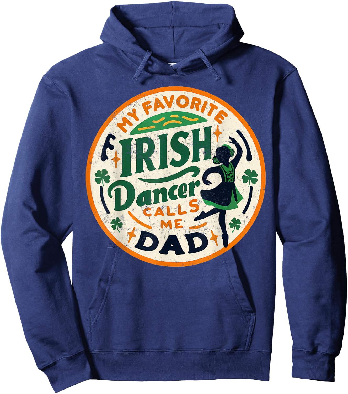 Vintage My Favorite Dancer Calls Me dad Hoodie - Hoodie | Navy