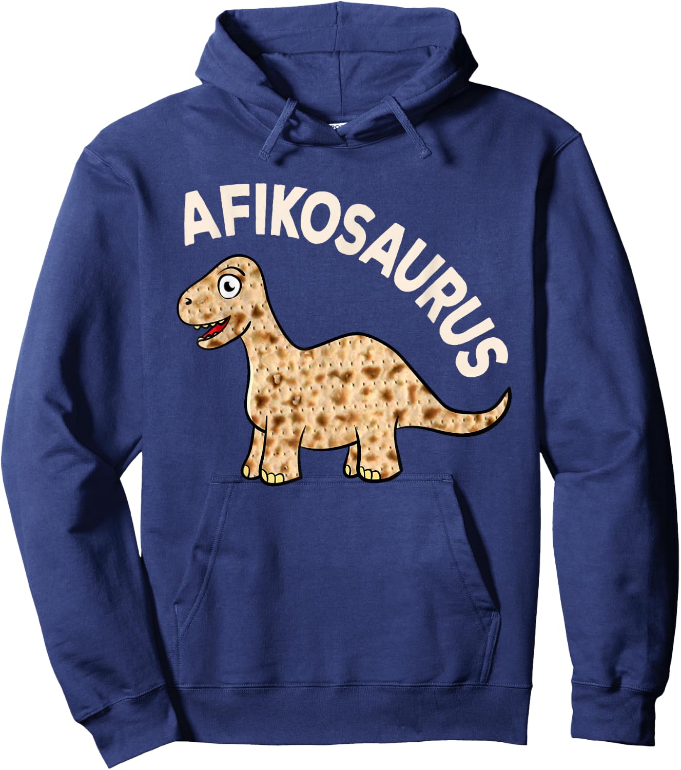 Dinosaur Afiko Hebrew Passover Jewish Funny Hoodie - Hoodie | Navy