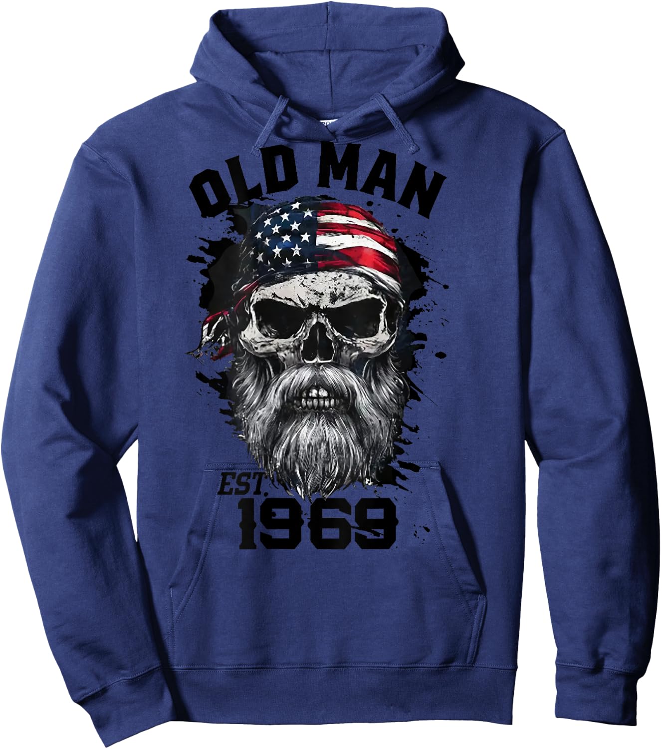 1969 Old Man (on back) Hoodie - Hoodie | Navy
