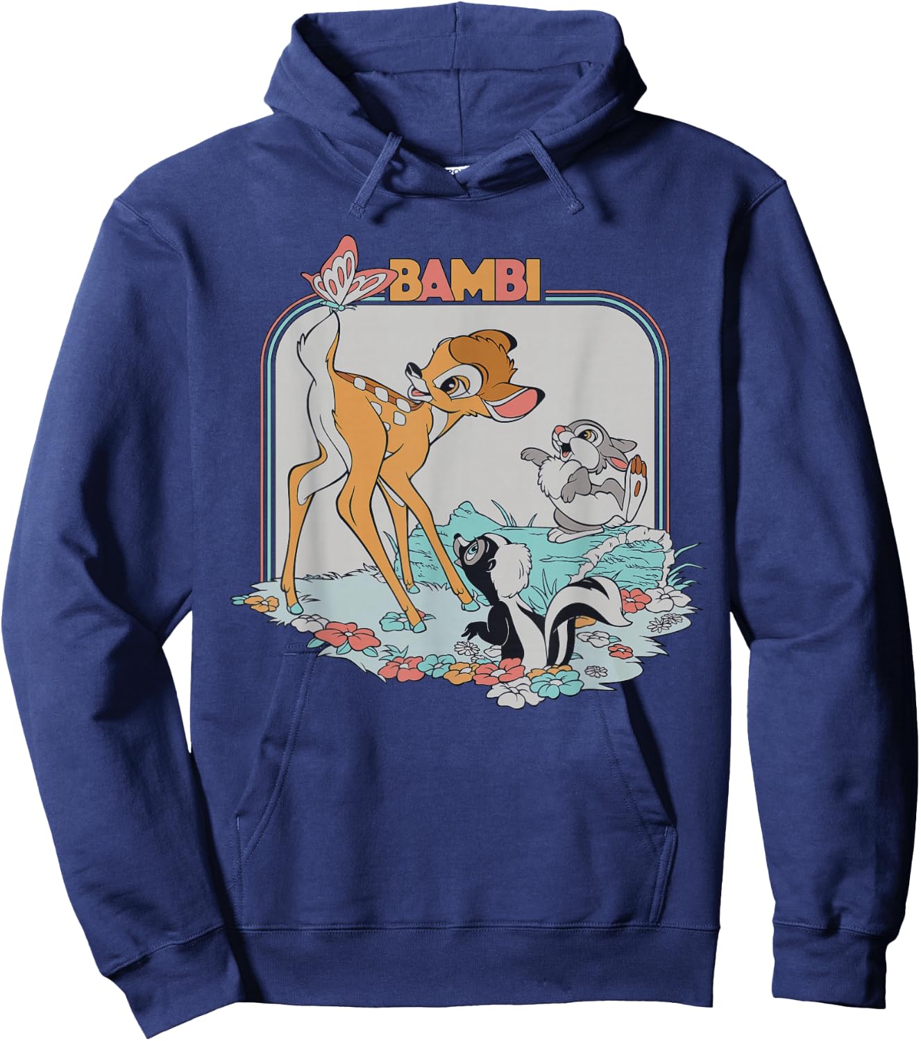 Disney Bambi Movie Retro Hoodie - Hoodie | Navy